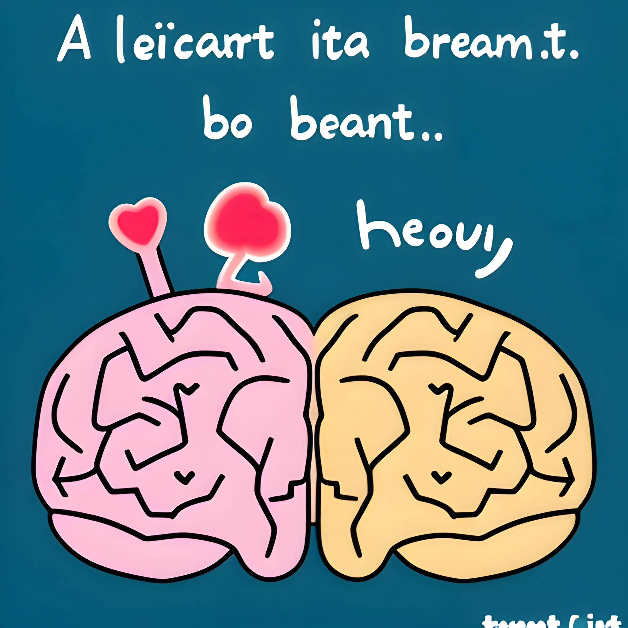 a heart and a brain, Cartoon