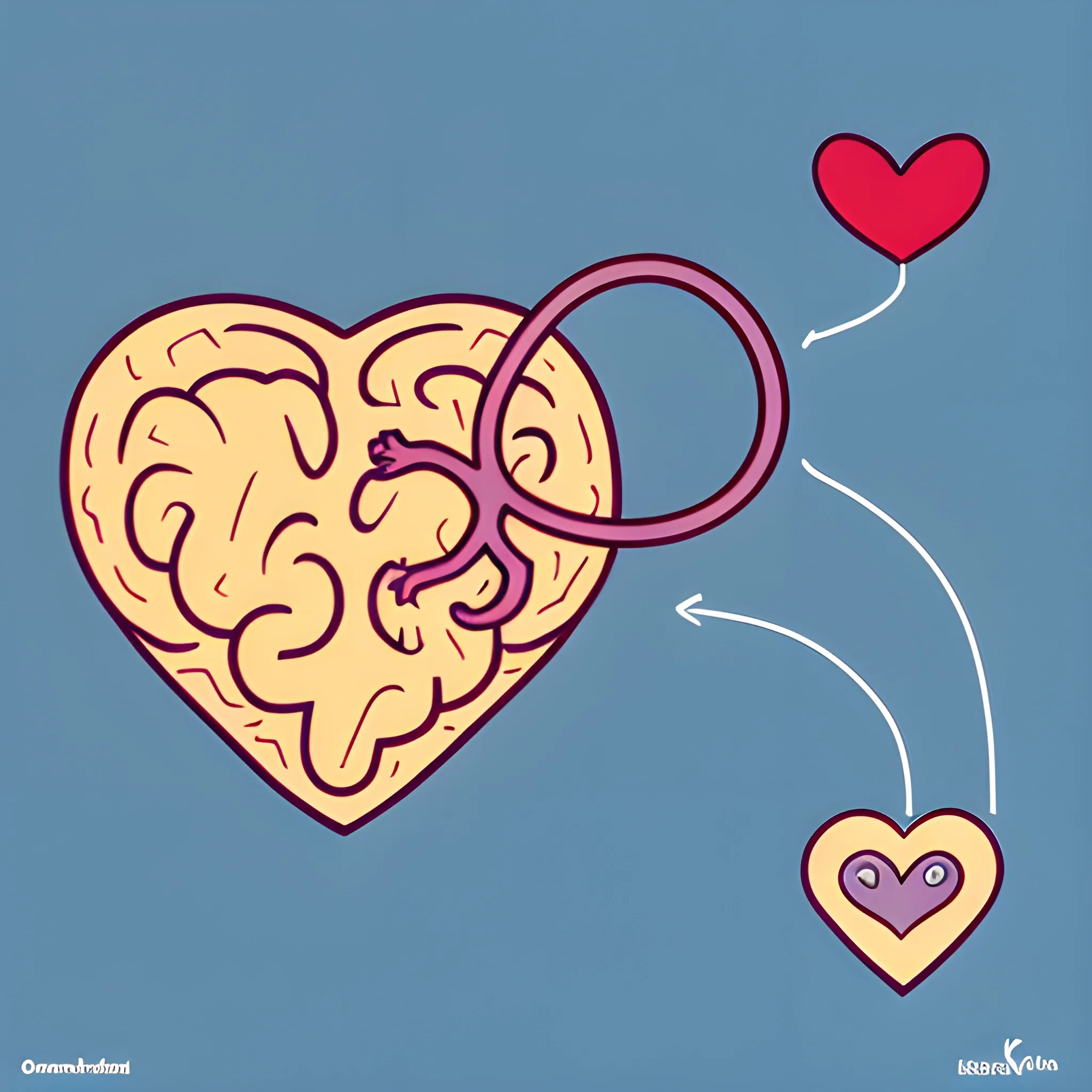 a heart and a brain, Cartoon