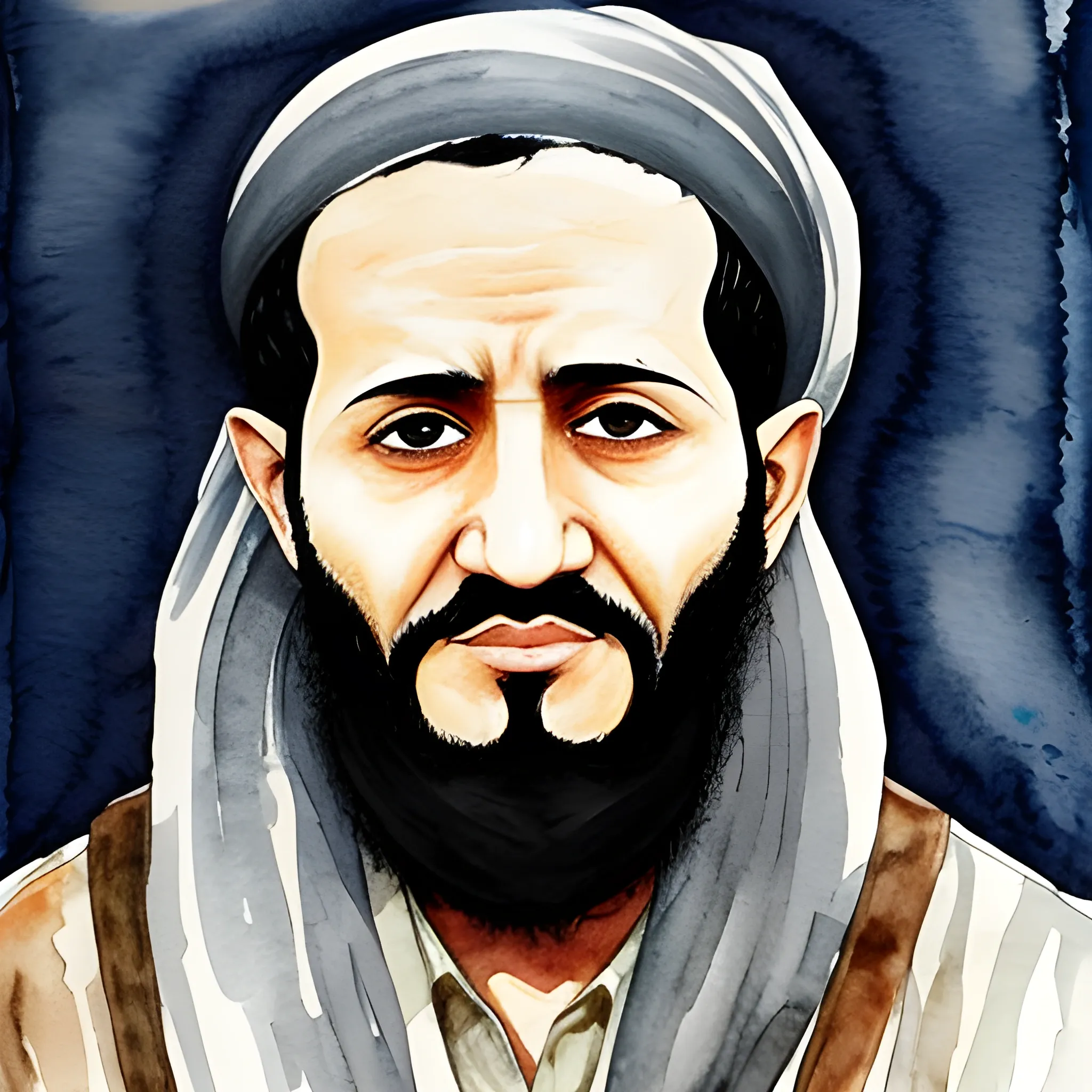 AL-Qaeda, Bin lade, Terrorist, Water Color - Arthub.ai