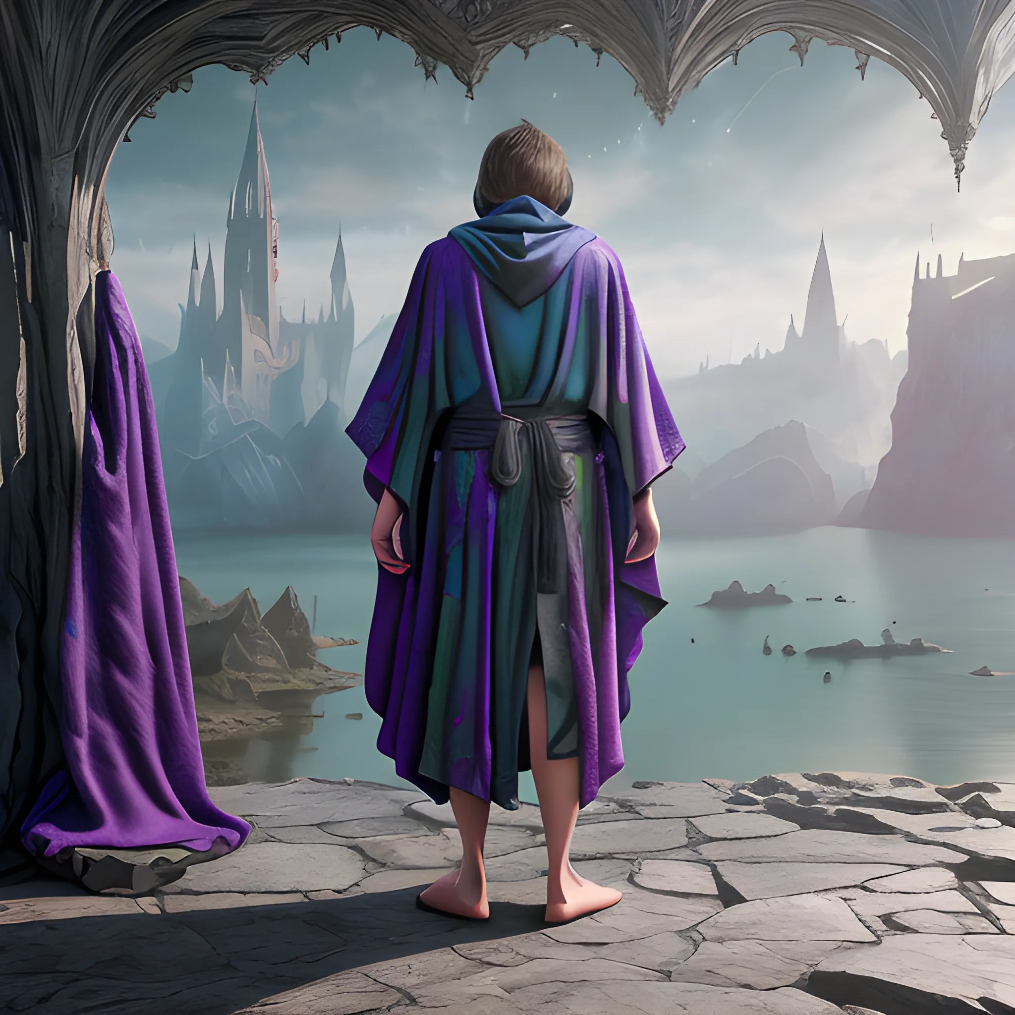 invisibility cloak, robe, magic robe, cloak, 8k, high resolution, high quality, photorealistic, hyperealistic, detailed, detailed matte painting, deep color, fantastical, intricate detail, splash screen, complementary colors, fantasy concept art, 8k resolution trending on Artstation Unreal Engine 5

