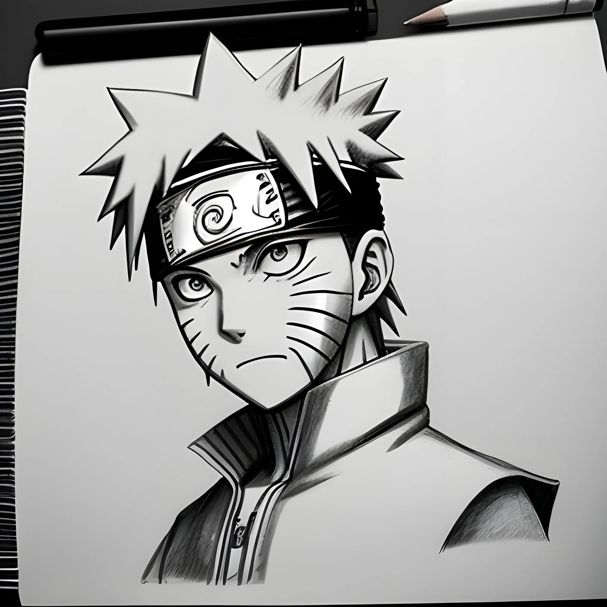 Pencil Drawing - Naruto