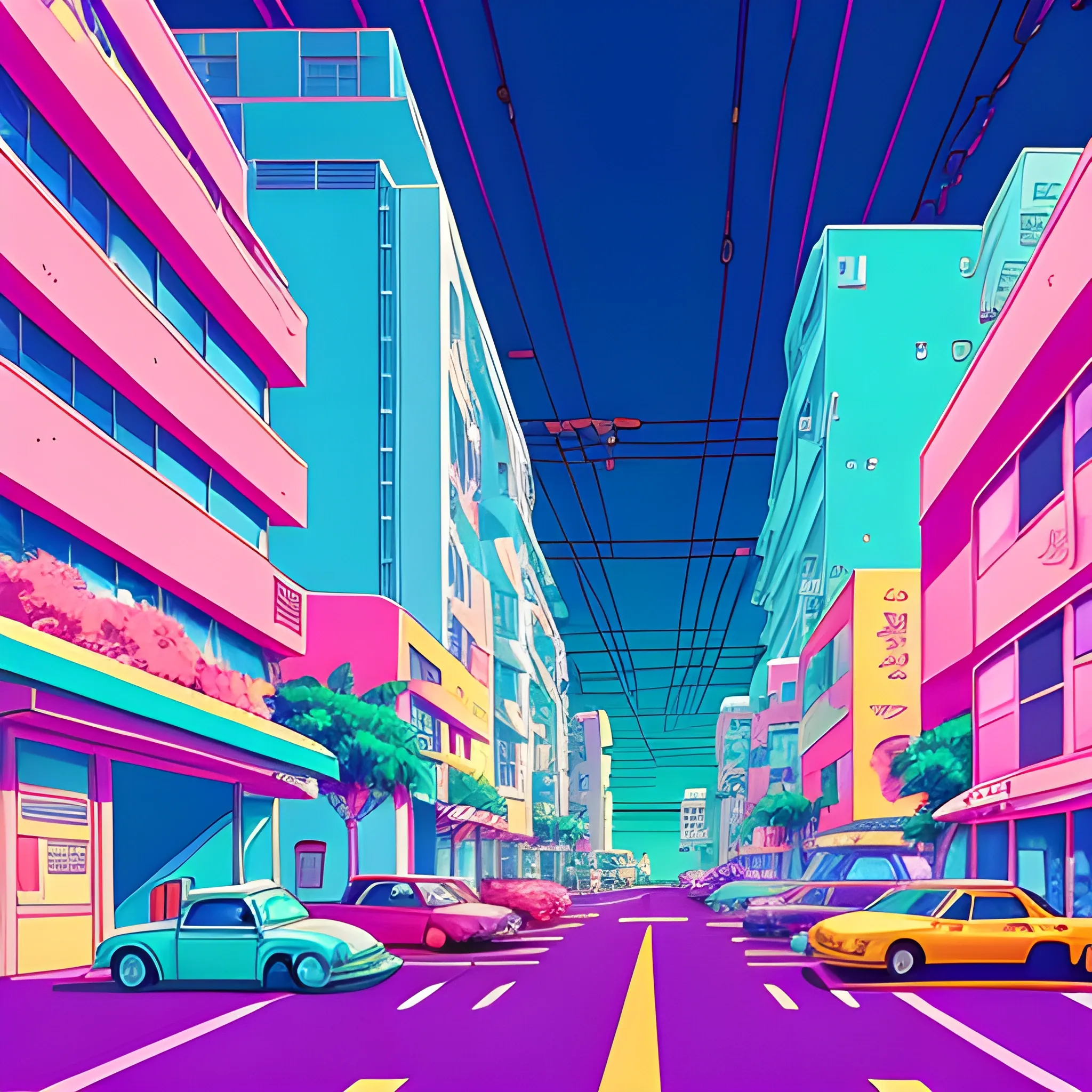 Neon Wave Futuristic City (3840 x 2160) : r/wallpaper