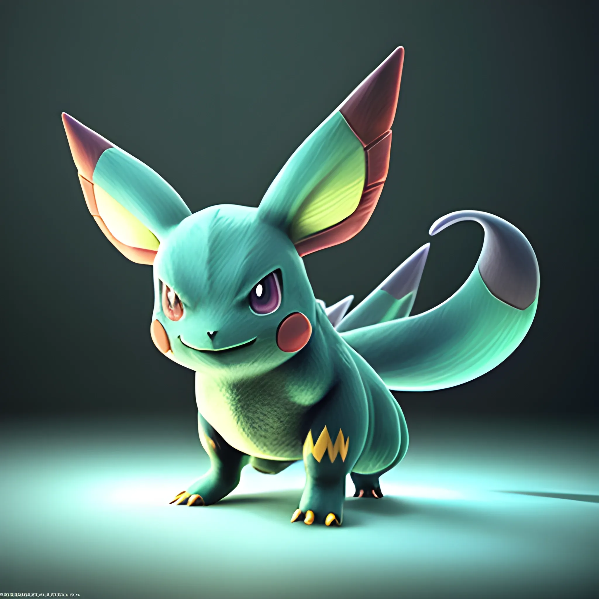 photorealistic Pokémon, photo, high detail, dramatic lighting, 3D