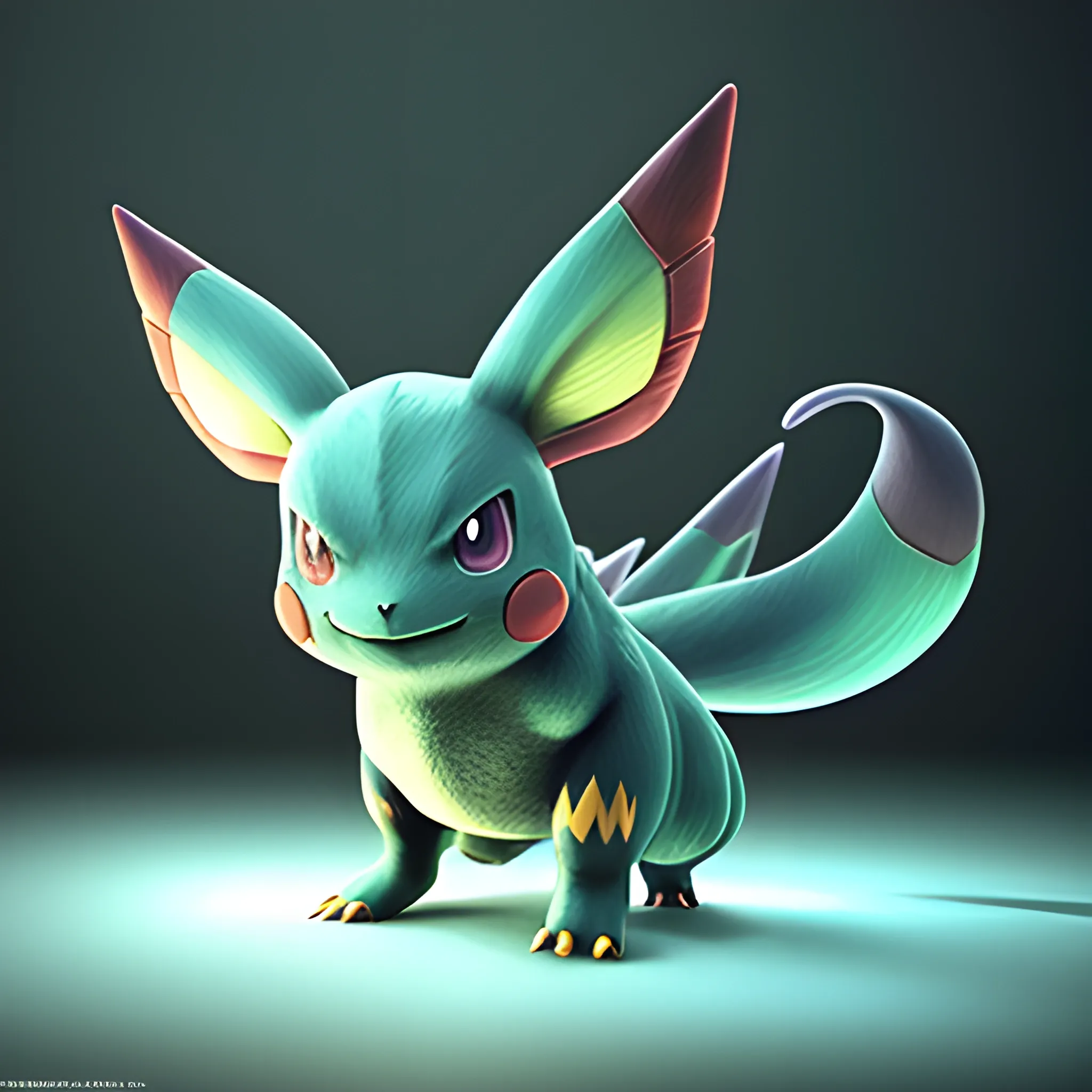 Premium AI Image  3D Pokemon Character