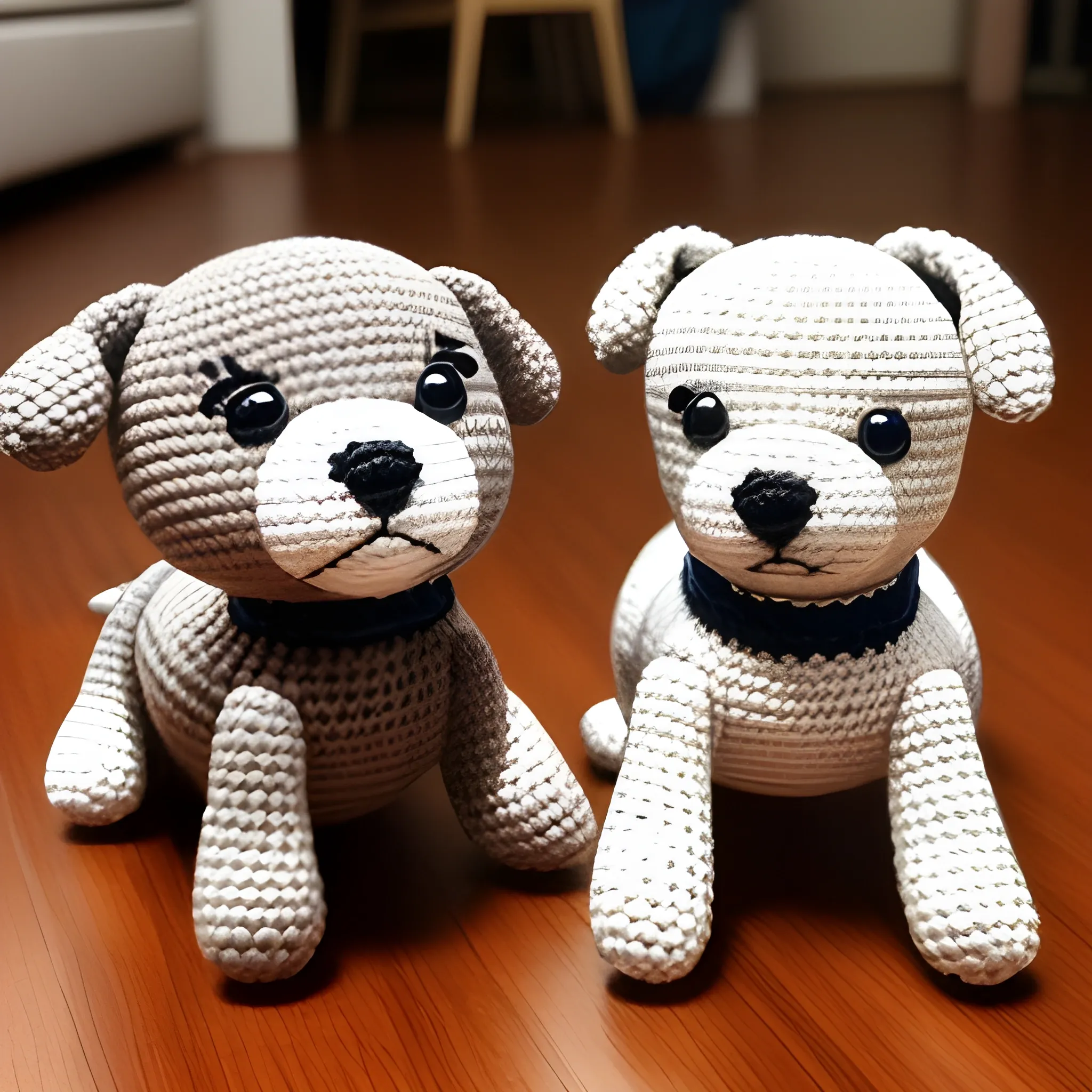 foto perro vs amigurumi igual a el