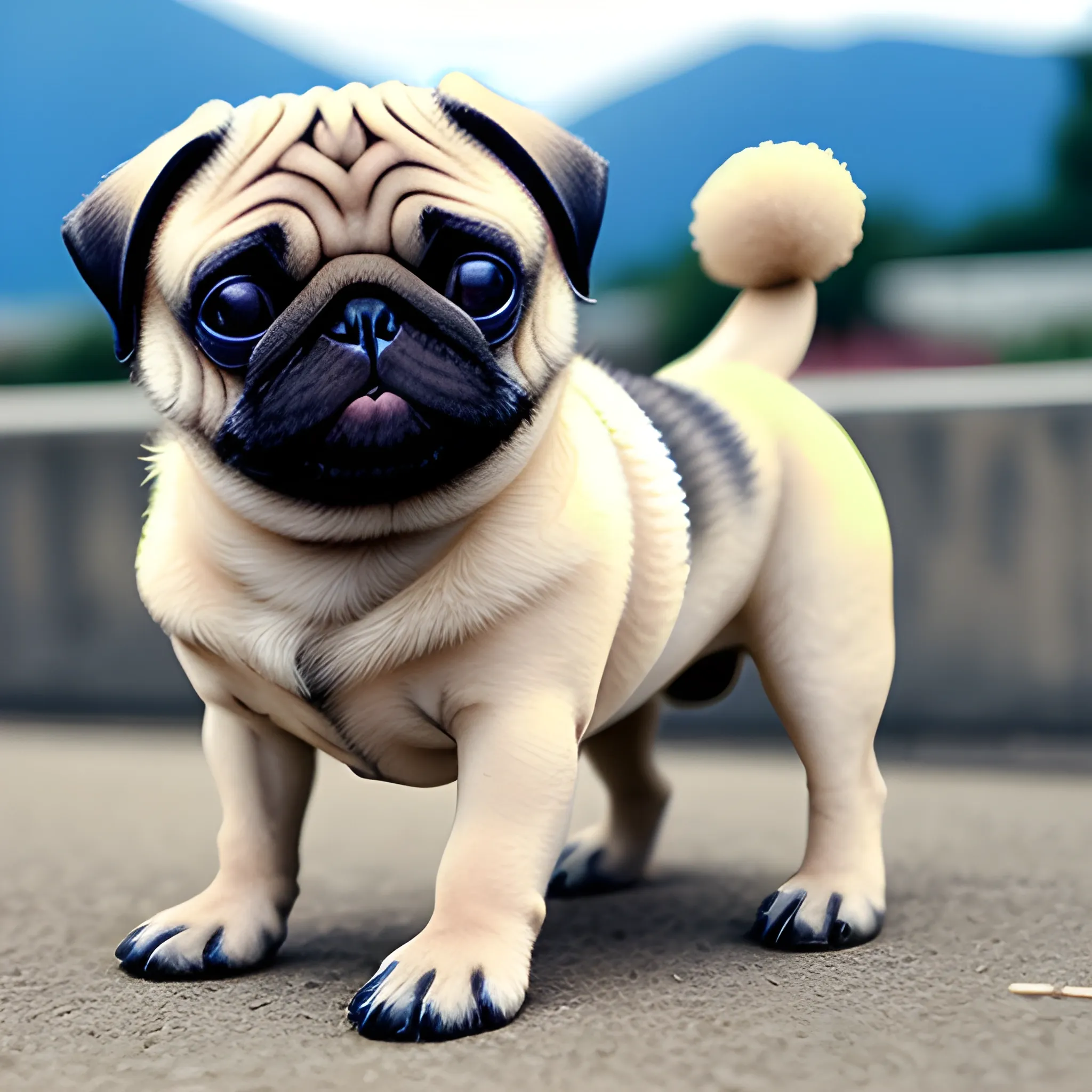 perro pug real