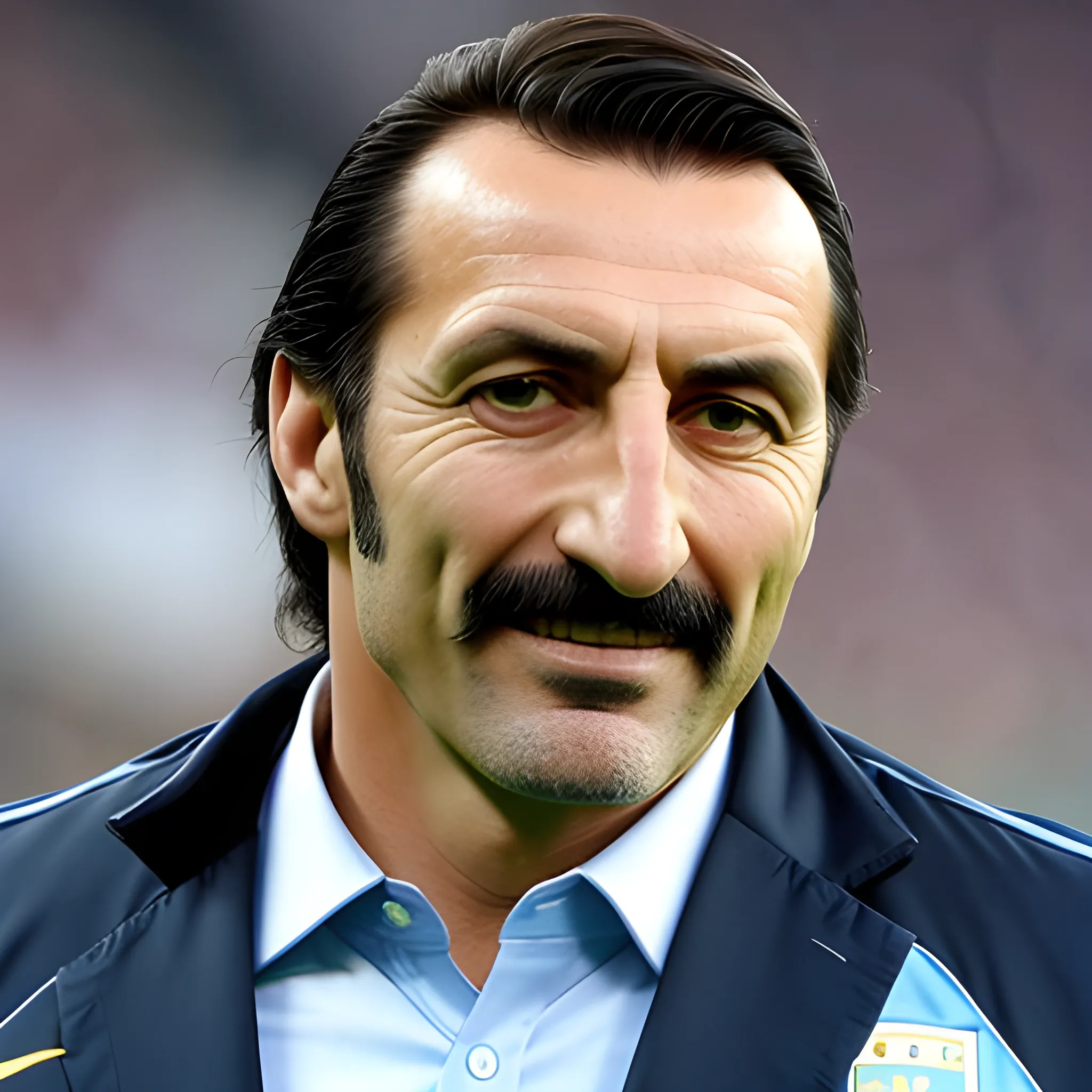 I need you to work on a real photo of the current coach of the Argentine national team Lionel Scaloni