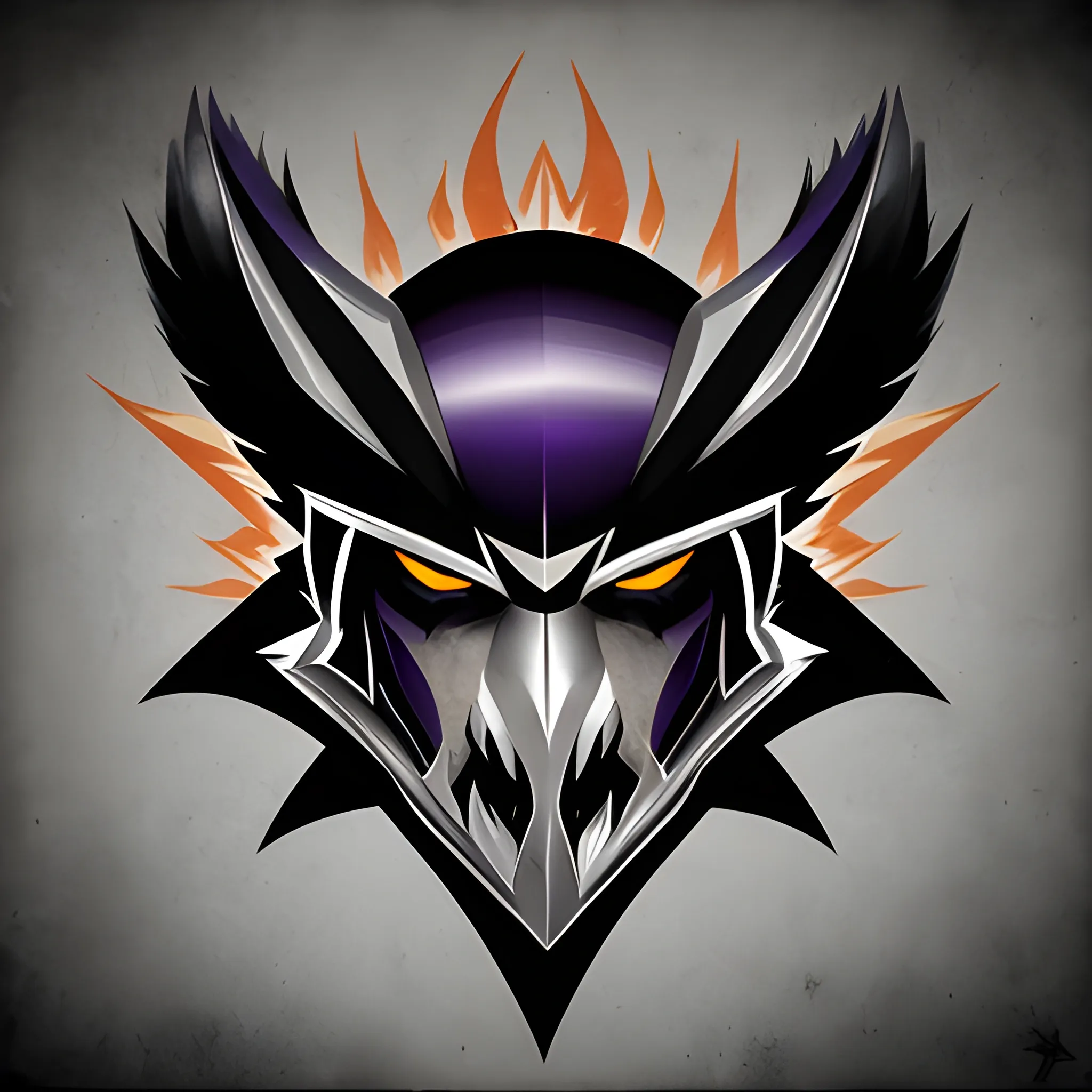 Create an image showcasing a badass design featuring the Baltimore Ravens. The design should convey strength, aggression, and a sense of dominance. The team's logo, a raven, should be the central focus. Depict the raven with sharp, menacing features and fiery eyes. It should exude an aura of power and intimidation. Surround the raven with elements that symbolize victory and fierceness, such as lightning bolts, shattered helmets, or a smoky battlefield. The overall composition should radiate energy, inspiring a sense of fear in their opponents and admiration in their fans., Trippy, Water Color