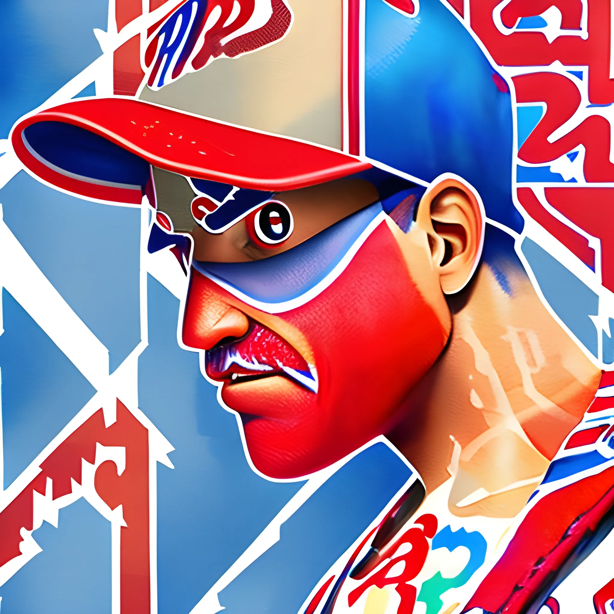 Spiderman, wearing a (Philadelphia phillies jersey:1.5), vibrant, sunrise, extremely detailed, graffiti accents, trending on ArtStation, Water Color