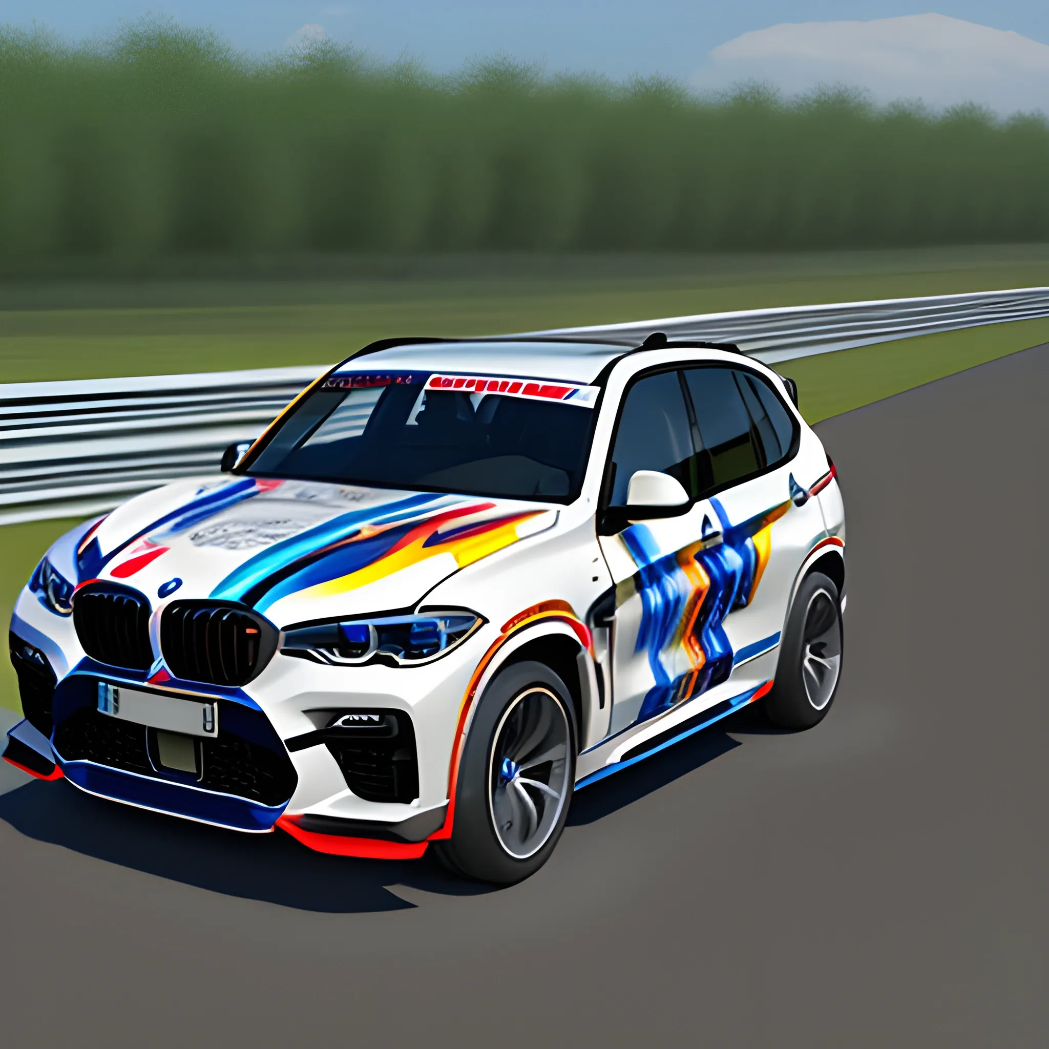 , 3D, bmw x5, racing, prototype

