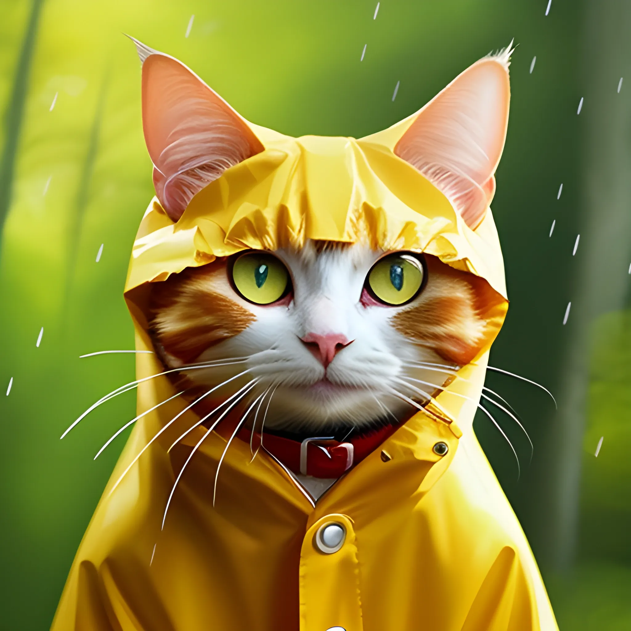 cartoon yellow raincoat