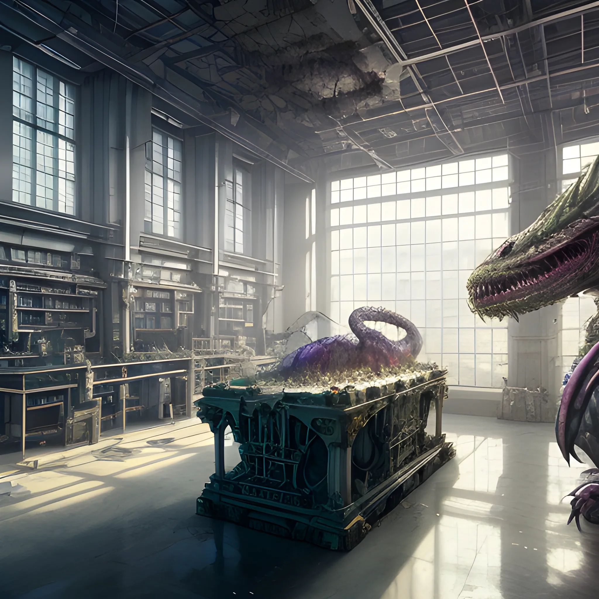 monsters, huge laboratory, view from inside, cloning and creating a mutants, monsters in laboratory, ectoplasm, 8k, high resolution, high quality, photorealistic, hyperealistic, detailed, detailed matte painting, deep color, fantastical, intricate detail, splash screen, complementary colors, fantasy concept art, 8k resolution trending on Artstation Unreal Engine 5