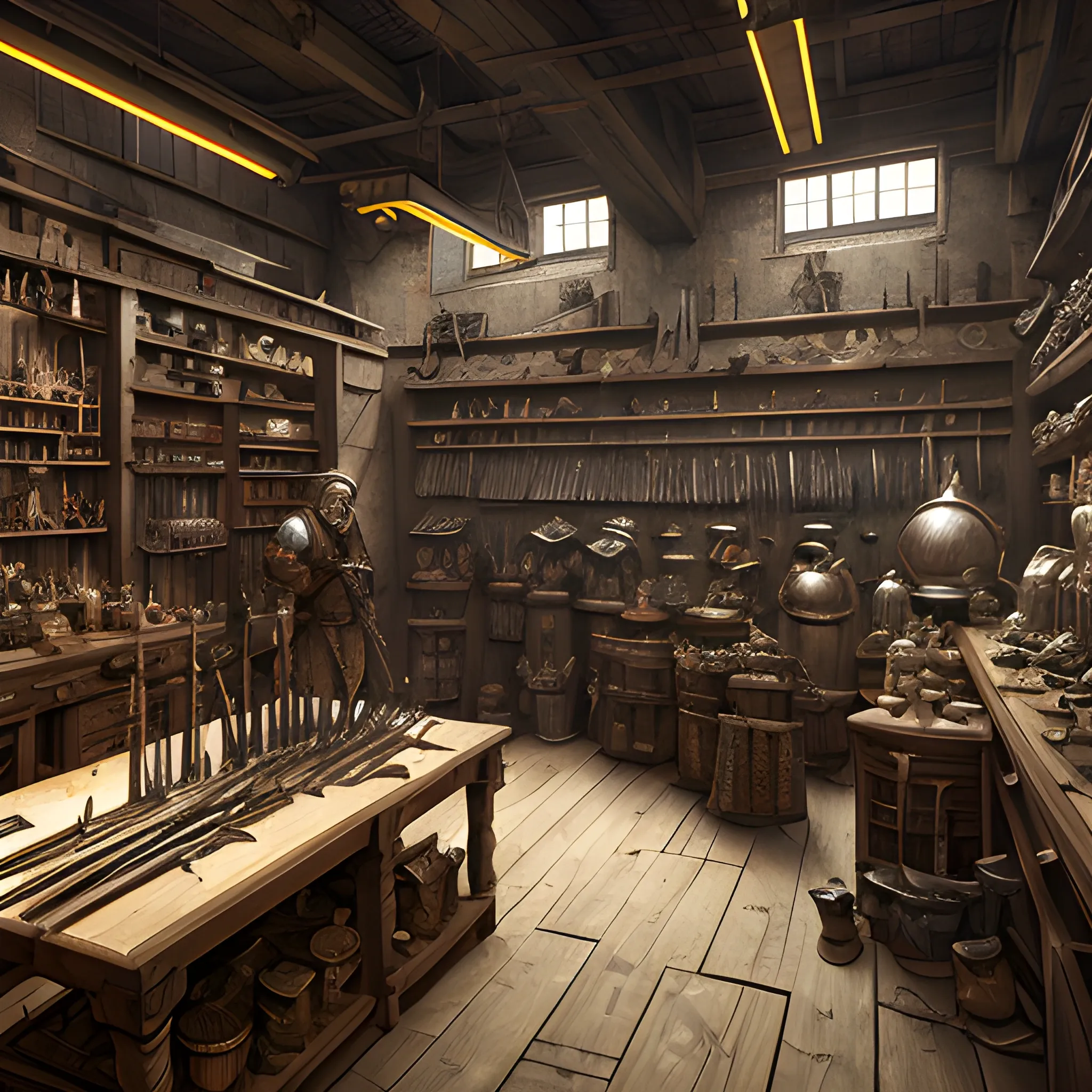fantasy blacksmith shop