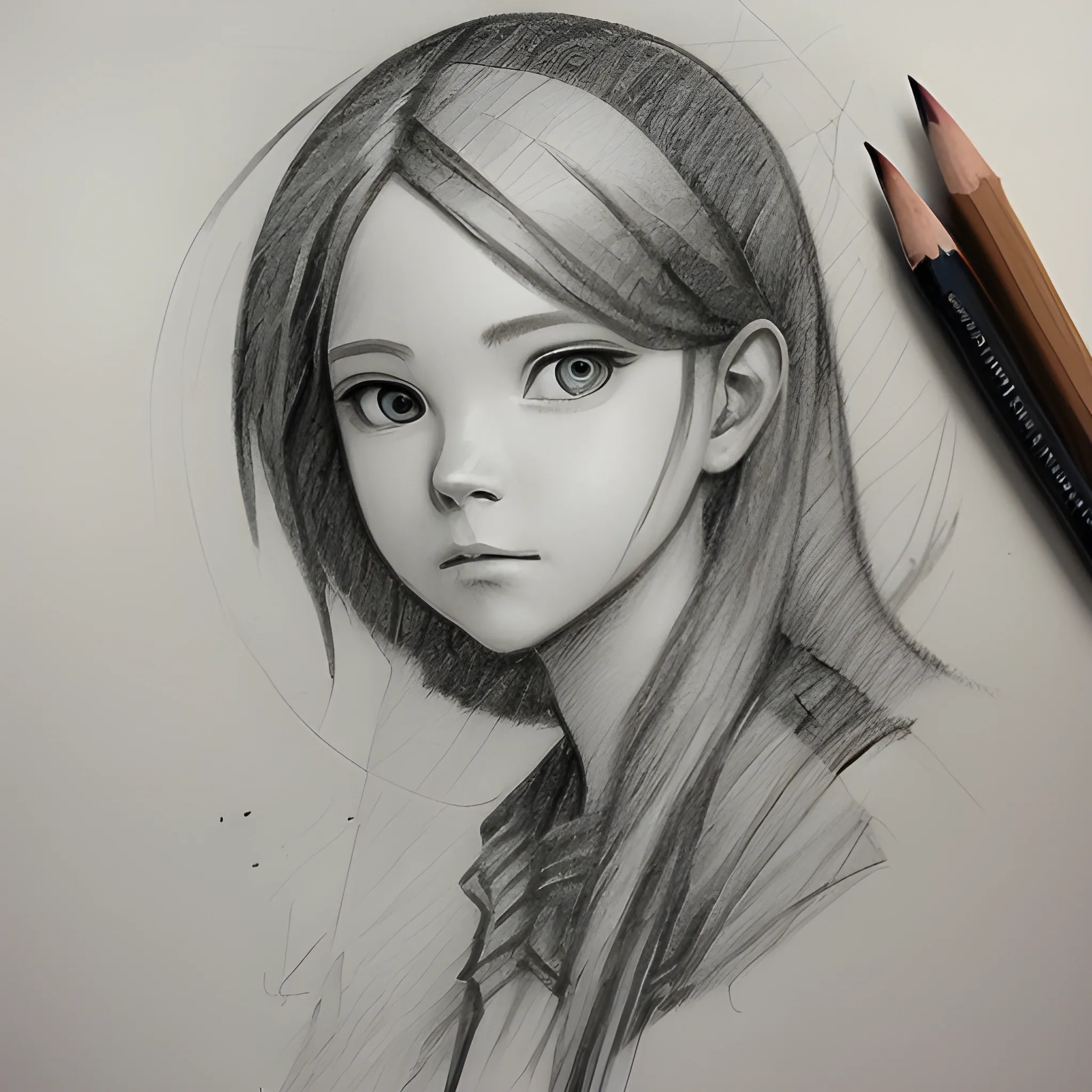 , Pencil Sketch - Arthub.ai