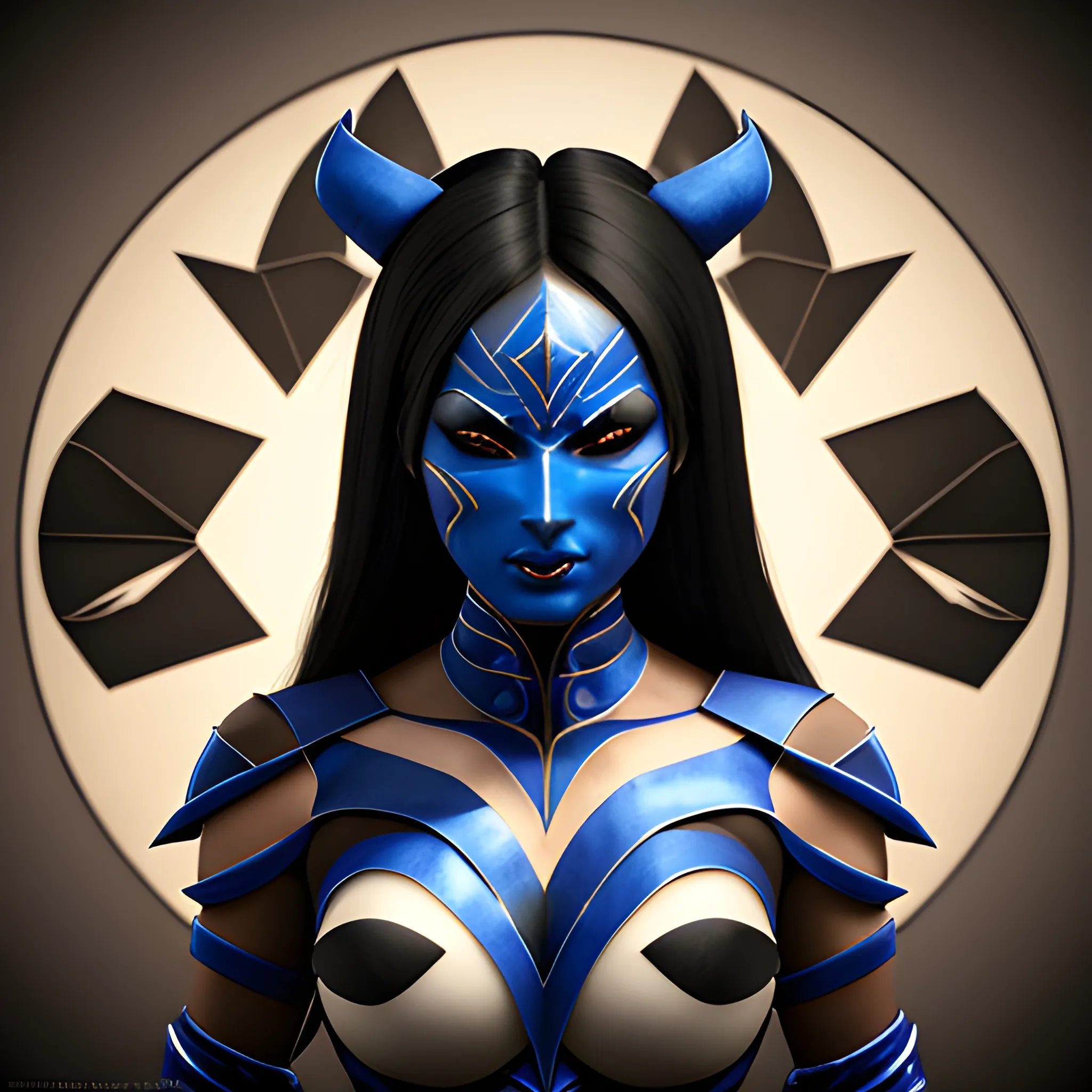 , 3D, hd,  kitana   , hot,  symmetrical face
  makeup  long hair, fantasy ,realistic ,game