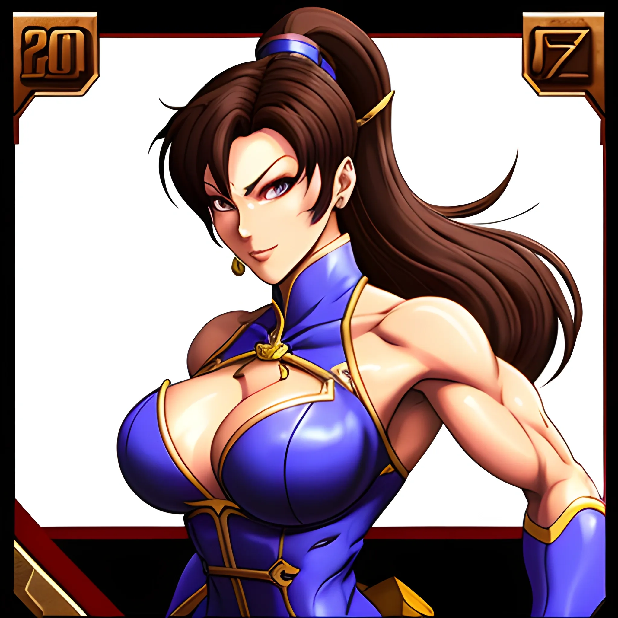 , 3D, girl soft feature, chun li, game, { sfw, "seed": "782776870", "steps": 30, "width": 900, "height": 1020, "version": "SH_Deliberate", "sampler_name": "k_dpm_2", "guidance_scale": 7.5 }