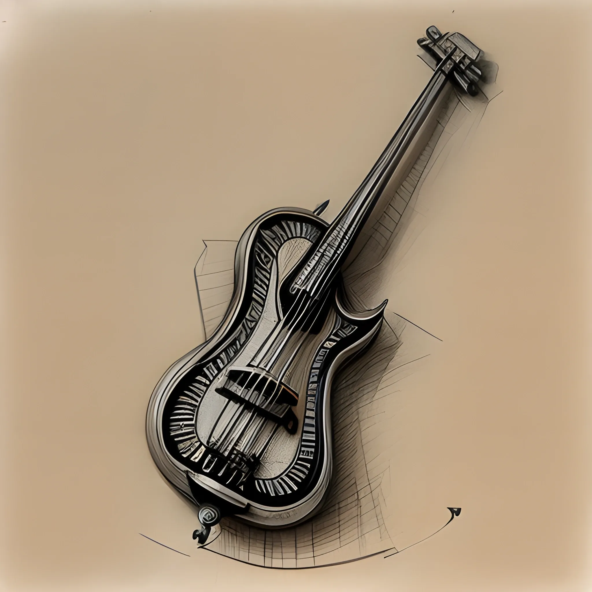 How to Draw a Realistic Electric Guitar Sketch  wallartlovers