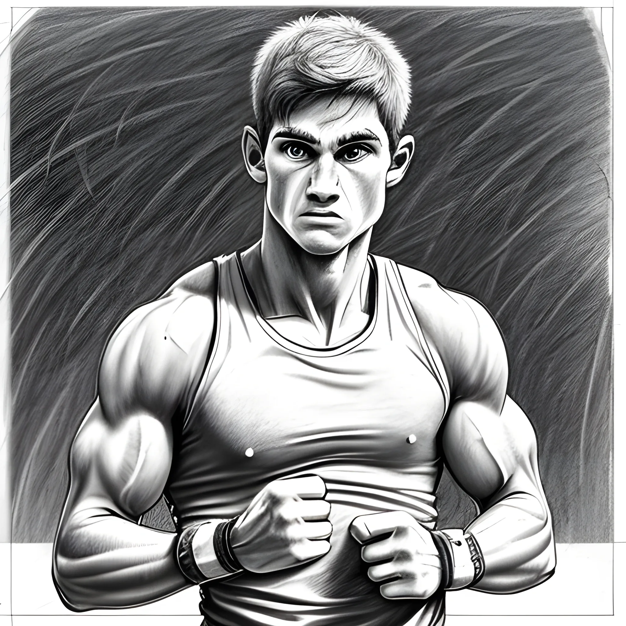 , Pencil Sketch mentally tough racing athlete winning in physical tournament
, Cartoon