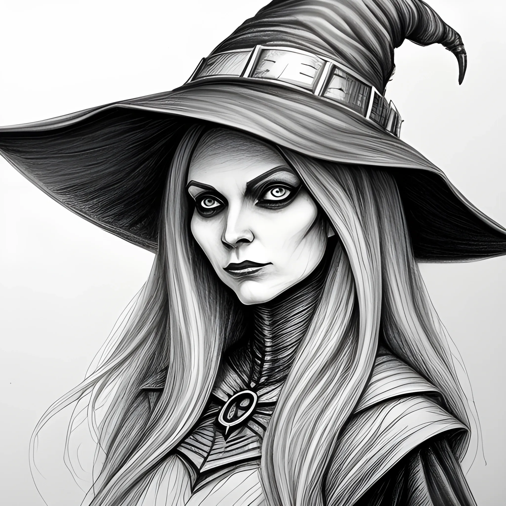 witch ,  Pencil Sketch