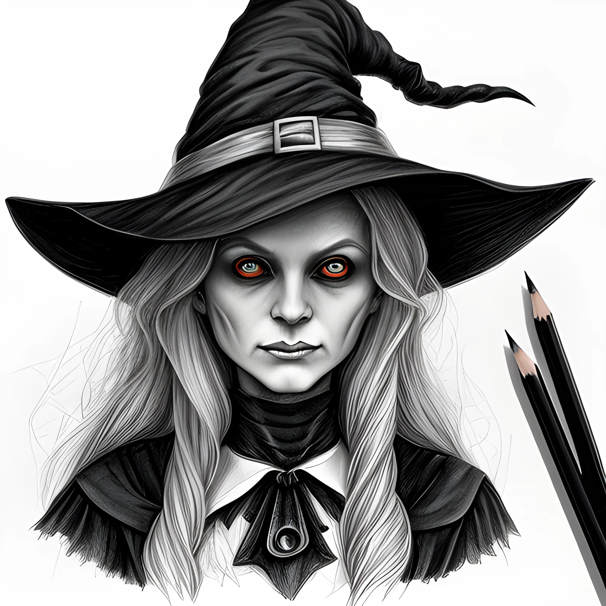 Cartoon Witch Drawing - How To Draw A Cartoon Witch Step By Step