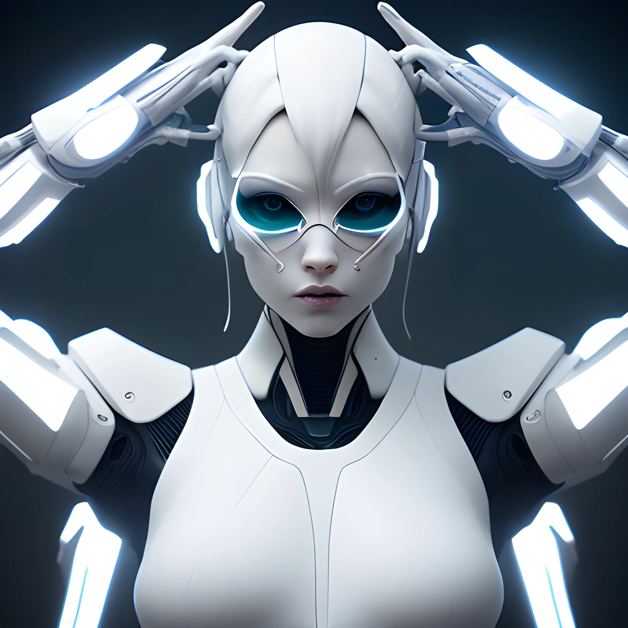 mdjrny-v4 style, A real perfect female anatomy made by beautiful and elegant pure white bio organic ceramic   hyper details   concept futuristic style and ecorchè style   cinematic lights   photo bashing   epic cinematic   octane render   extremely high detail   post processing   8k   denoise --upbeta --q 2 --v 4, 3D, 3D, Cartoon