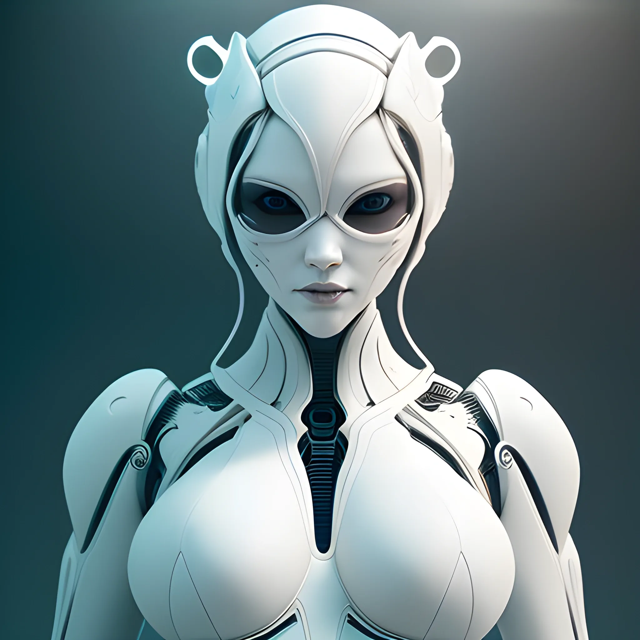 1. mdjrny-v4 style, A real perfect female anatomy made by beautiful and elegant pure white bio organic ceramic   hyper details   concept futuristic style and ecorche style   cinematic lights   photo bashing   epic cinematic   octane render   extremely high detail   post processing   8k   denoise --upbeta --g 2 --v 4