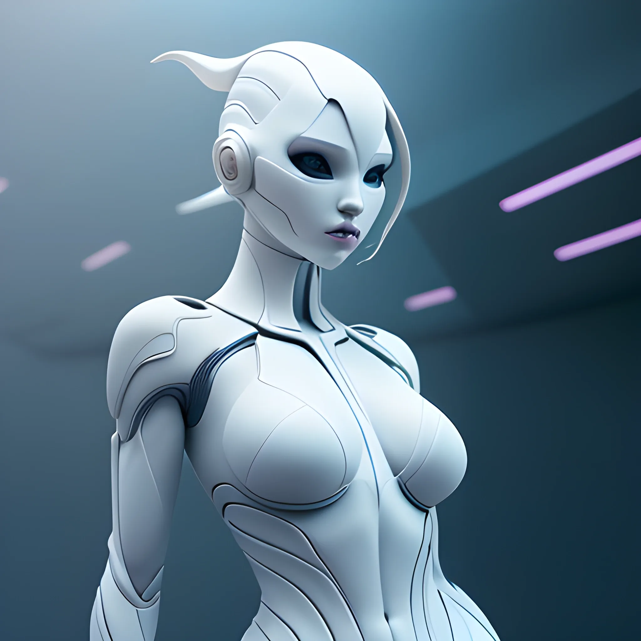 mdjrny-v4 style, A real perfect female anatomy made by beautiful and elegant pure white bio organic ceramic   hyper details   concept futuristic style and ecorchè style   cinematic lights   photo bashing   epic cinematic   octane render   extremely high detail   post processing   8k   denoise --upbeta --q 2 --v 4, 3D, 3D, Cartoon, 3D