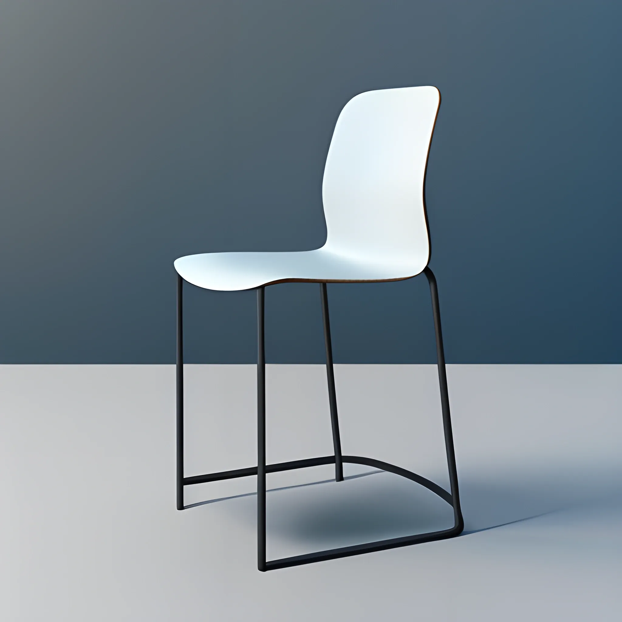 Create a monumental modern sculptured  one italian BACKLESS CHAIR BAR in Claes Oldenburg style, simple design as Bahaus style, minimal, geometric simplicity, Bronce material surface only , asymetric composition , blue sky background, pretty detailed HD render, classic base, fountain, 3D, 