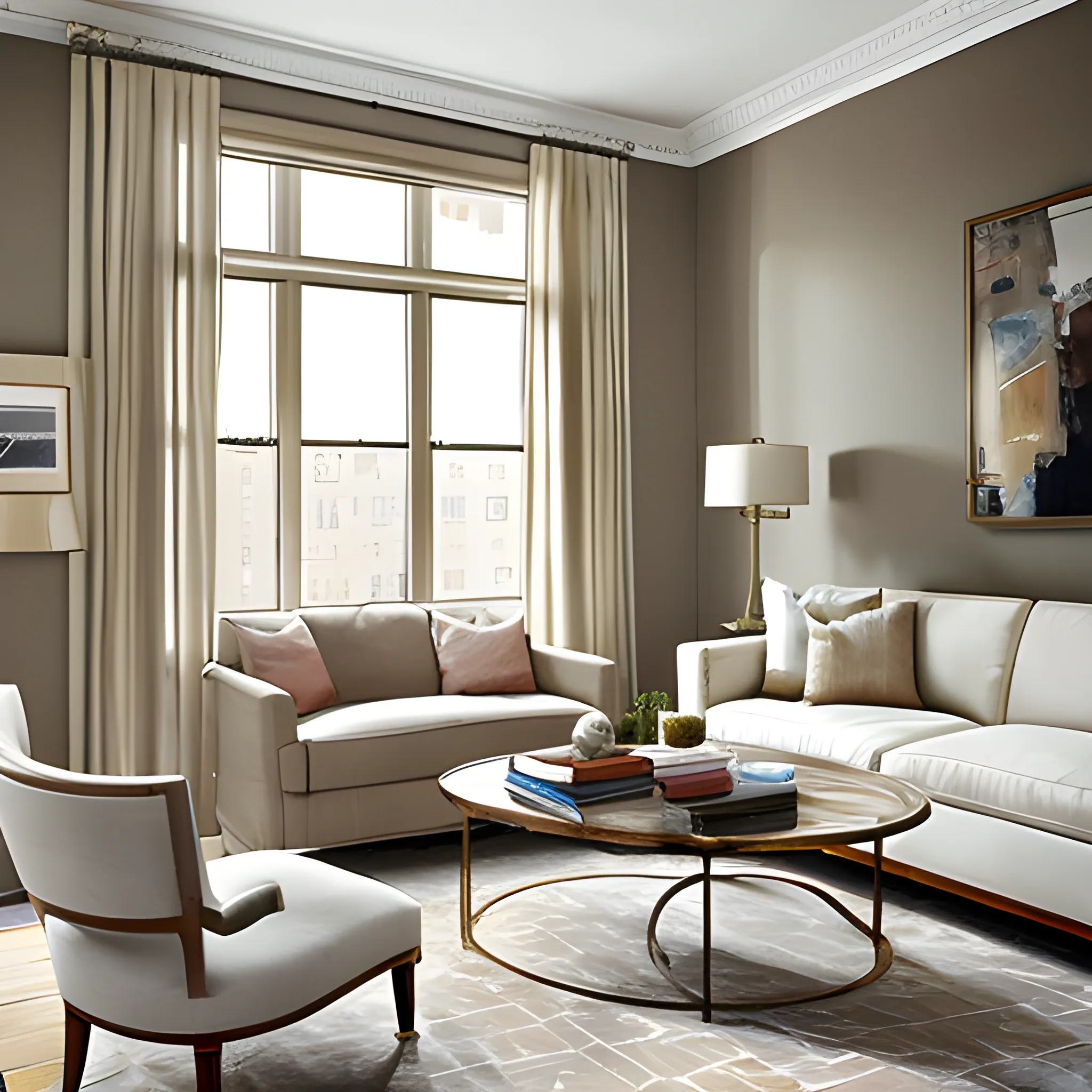 apartment designed by nate berkus, muted neutral colors , Water Color