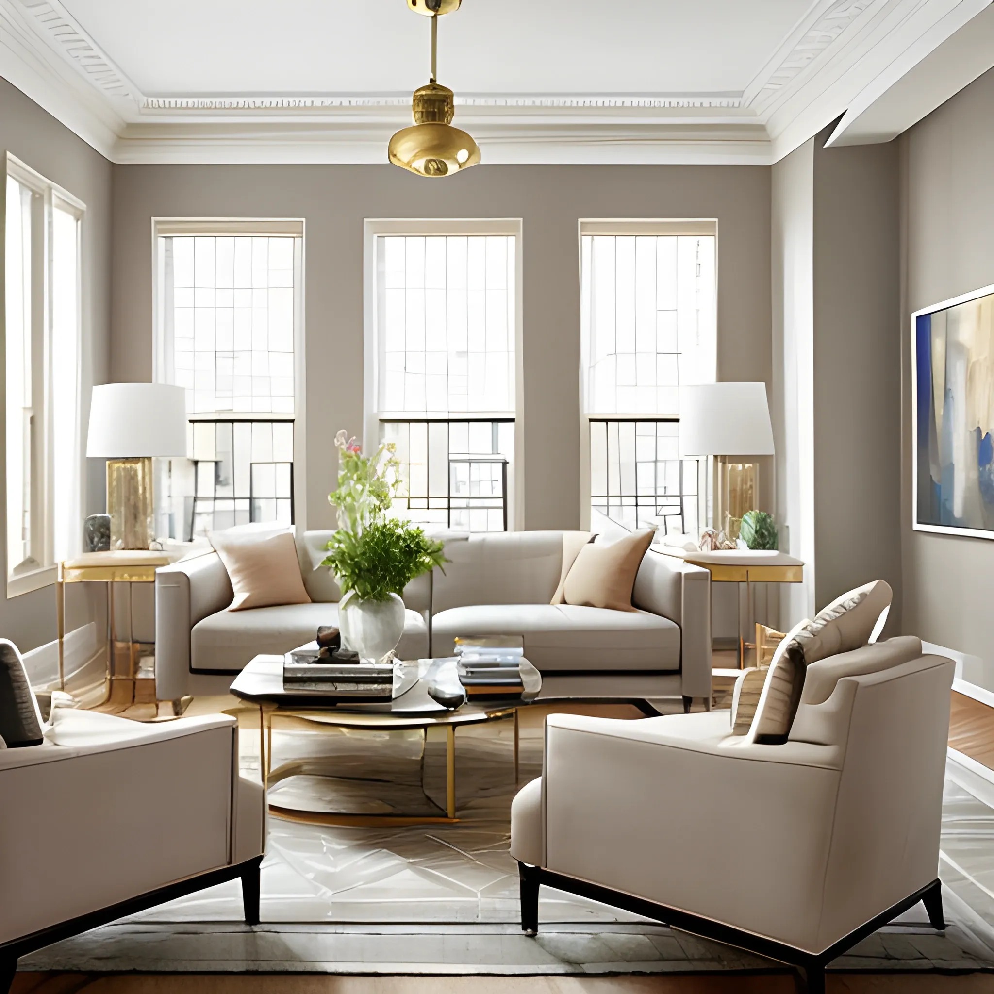 apartment designed by nate berkus, muted neutral colors , Water ...