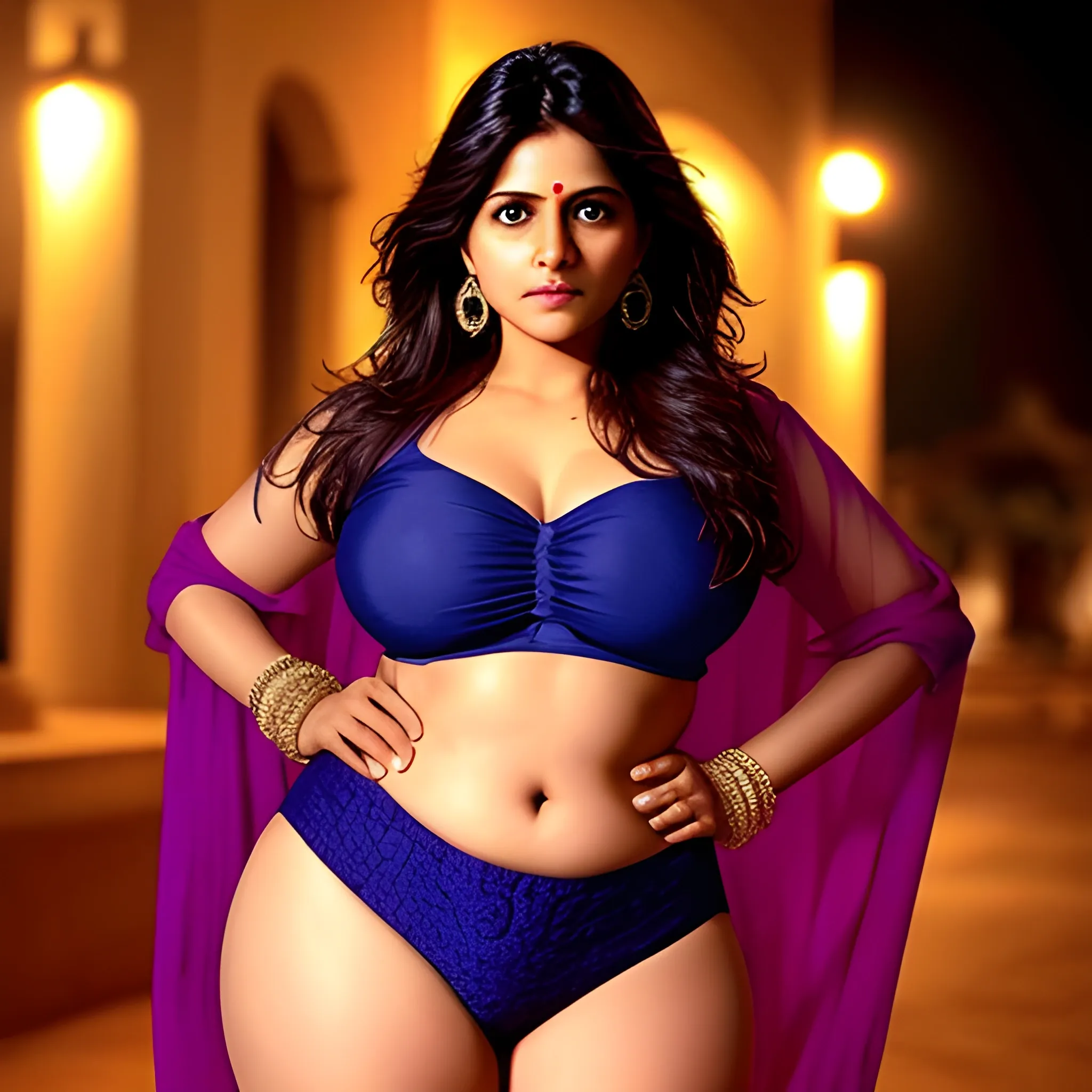 Thick Anjali Sharma wears sexy clothes at night time extra extremely extra bigger chest upamd bigger thigh 