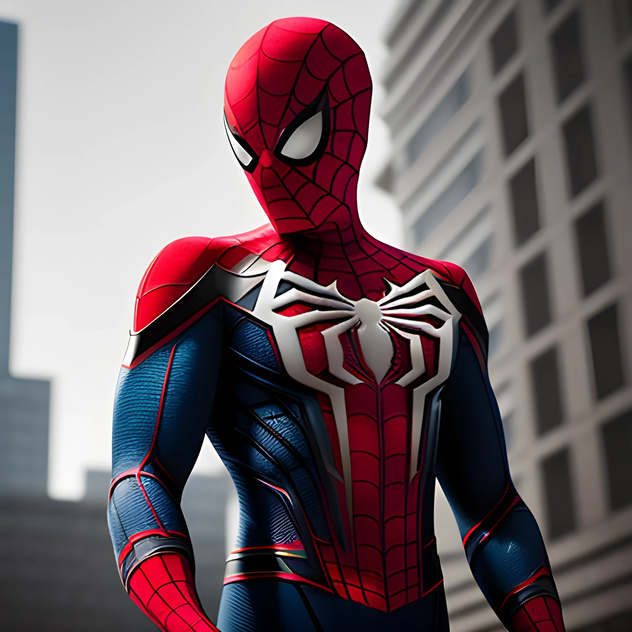 Spider-Man, Epic Pose, Bokeh 4k textures, soft cinematic light ...