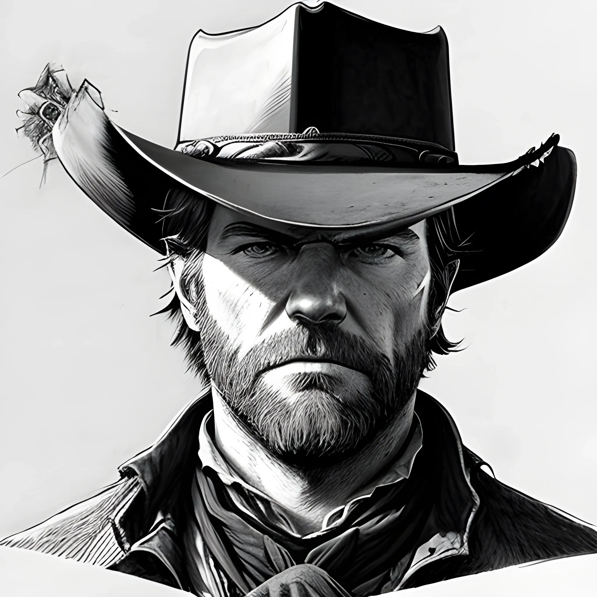 arthur morgan fromred dead redemption, Stable Diffusion
