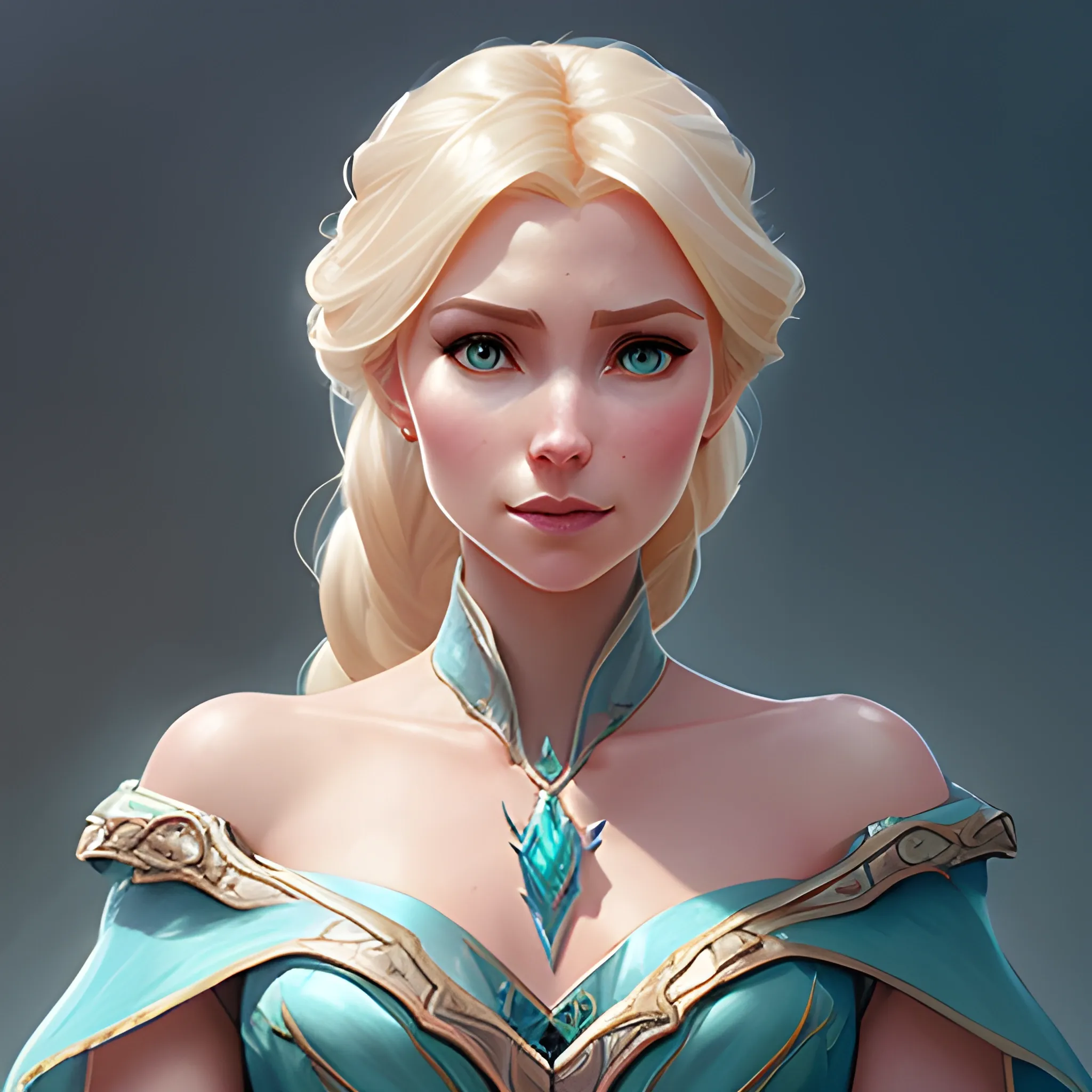 Elsa, d & d, fantasy, intricate, elegant, highly detailed, digital painting, artstation, concept art, matte, sharp focus, illustration, hearthstone, art by artgerm and greg rutkowski and alphonse mucha, 8k