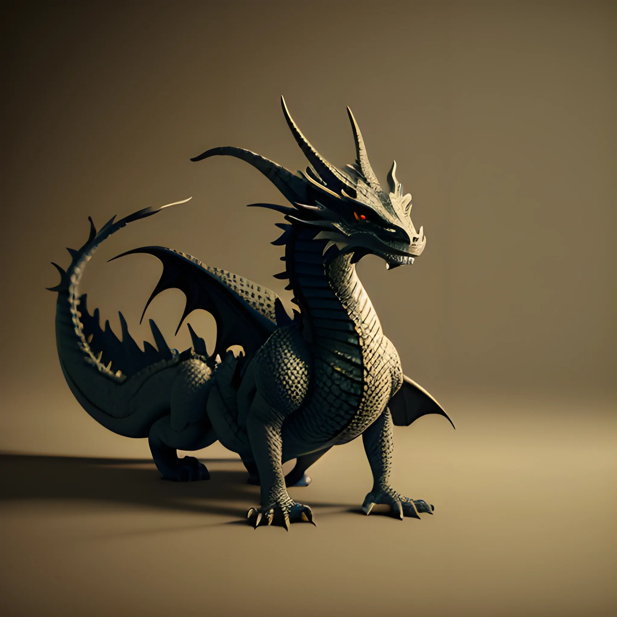 paper cut dragon, great detail, cinematic quality,  matte, sharp focus, award winning,
 unreal engine, 150mm, dark background
