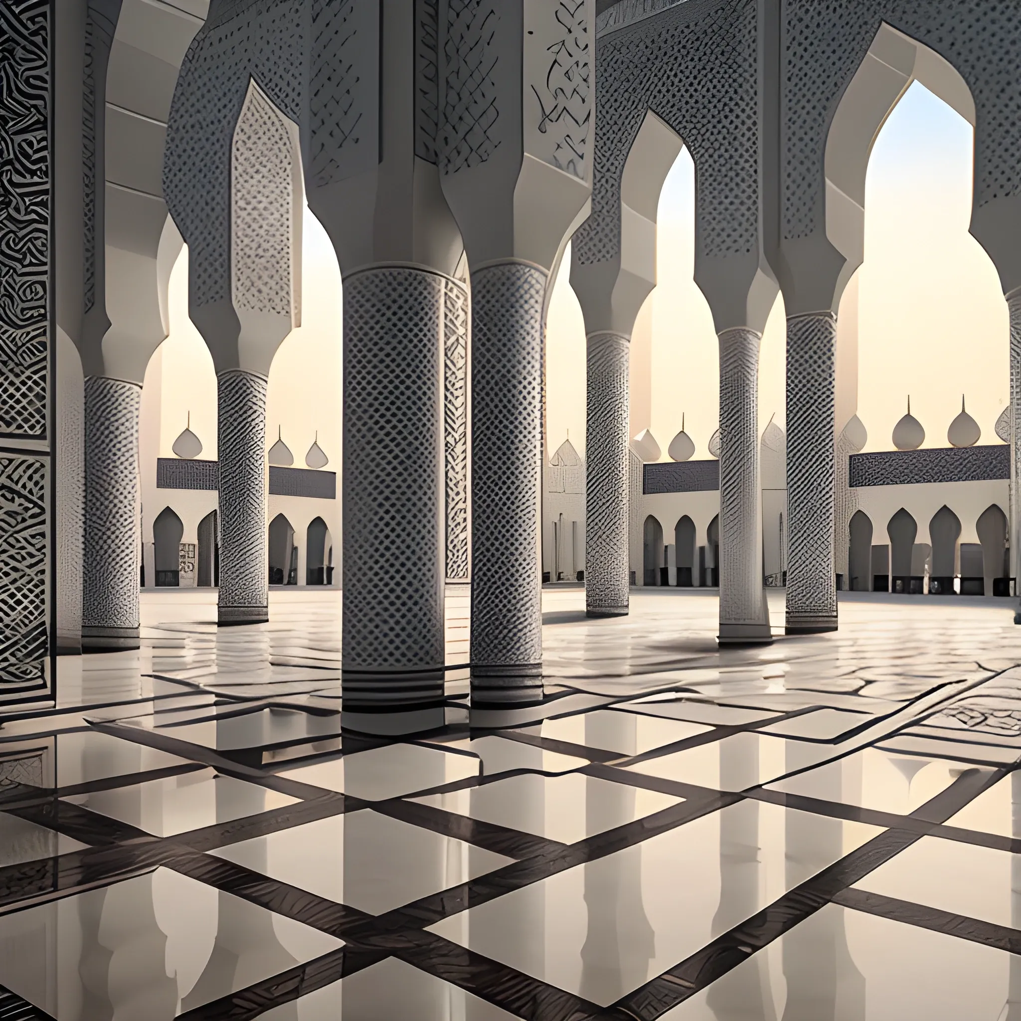 paper cut Grand Mosque, great detail, cinematic quality,  matte, sharp focus, award winning,
 unreal engine
