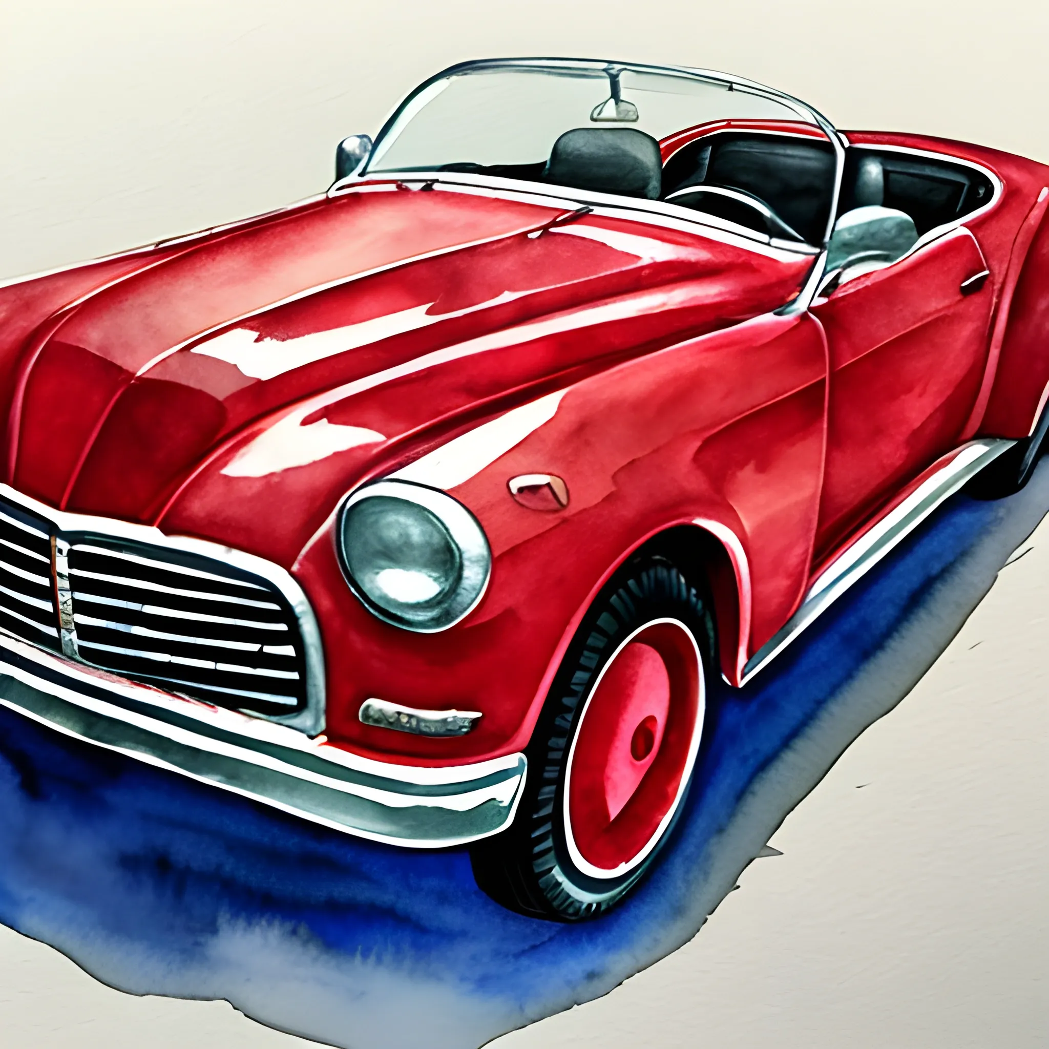 Coloring page - Carro do vintage