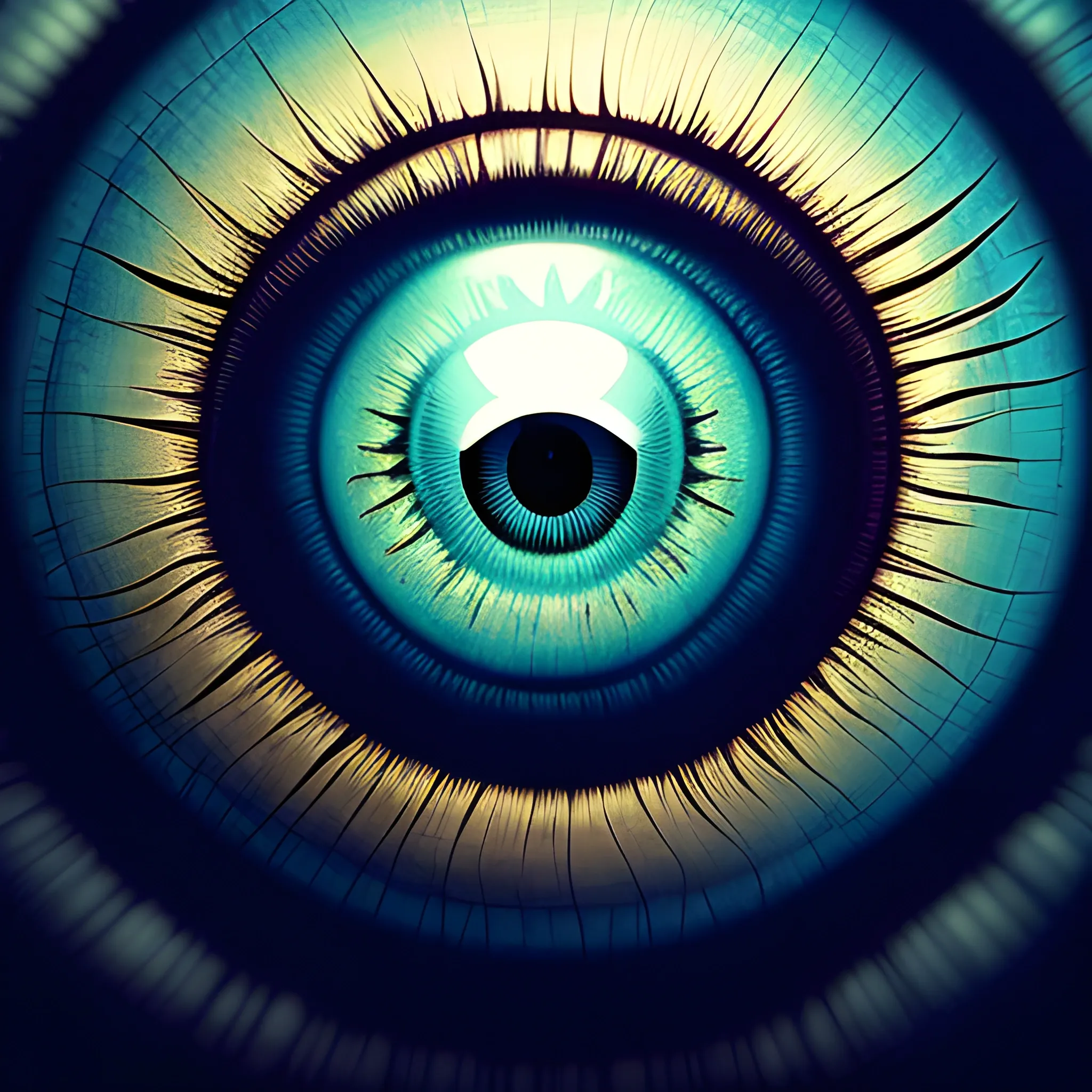 Eyeballs - wallpapers wallpapers art by adam, in the style of surreal and dreamlike compositions, chiaroscuro woodcuts, mind-bending sculptures, national geographic photo, realistic landscape paintings, dark gold and dark cyan, eye-catching composition --ar 9:16
