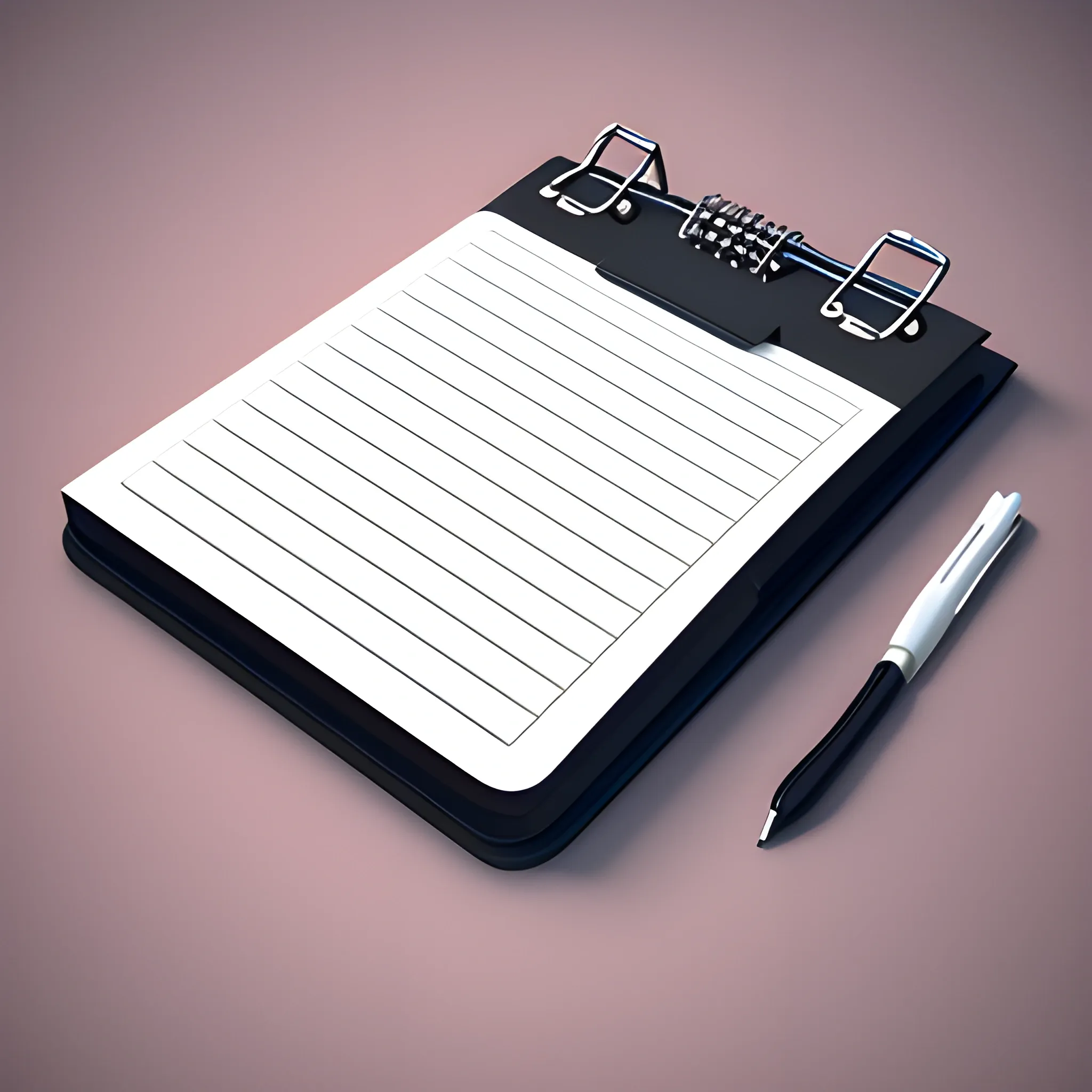 notepad , mochup, for blog, with mechanical, 
, 3D