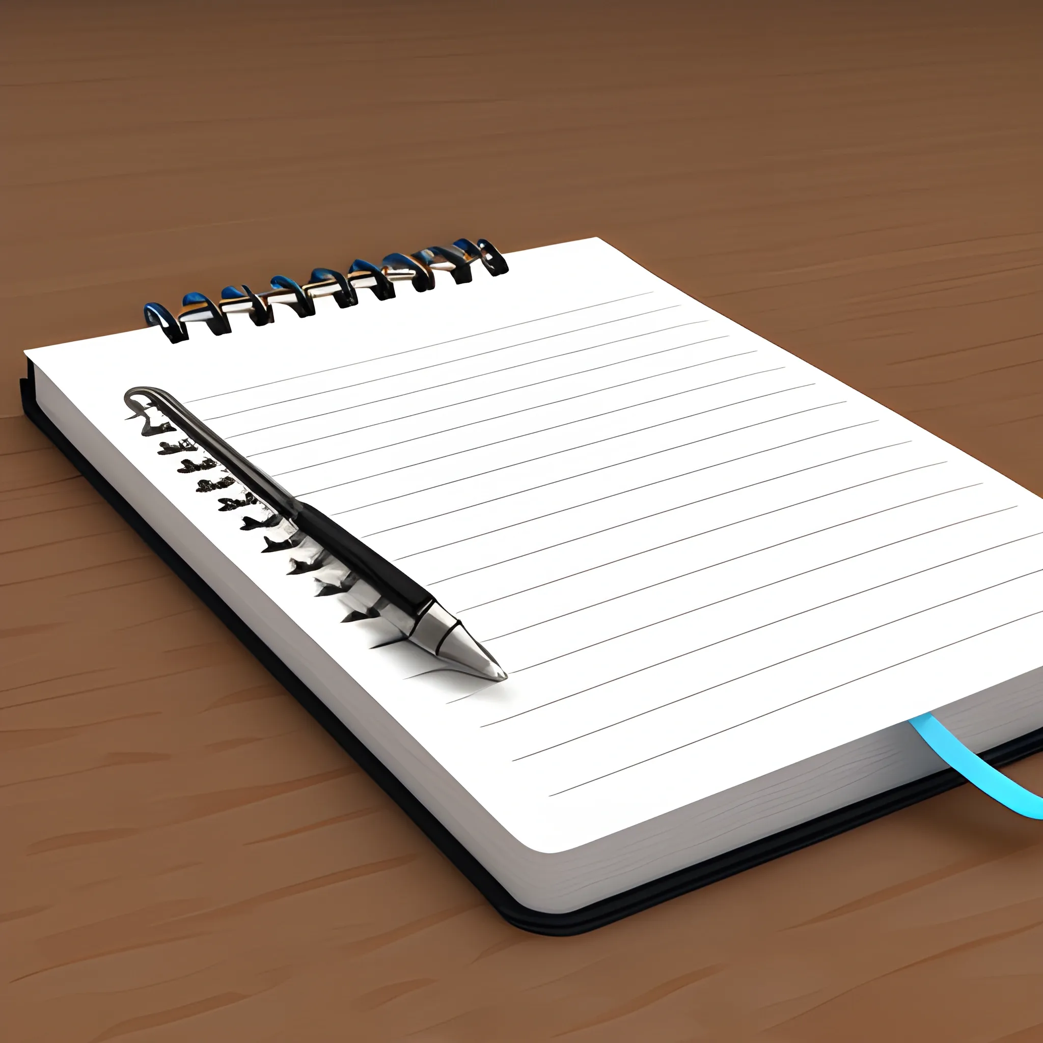 notepad , mochup, for blog, with mechanical, 
, 3D