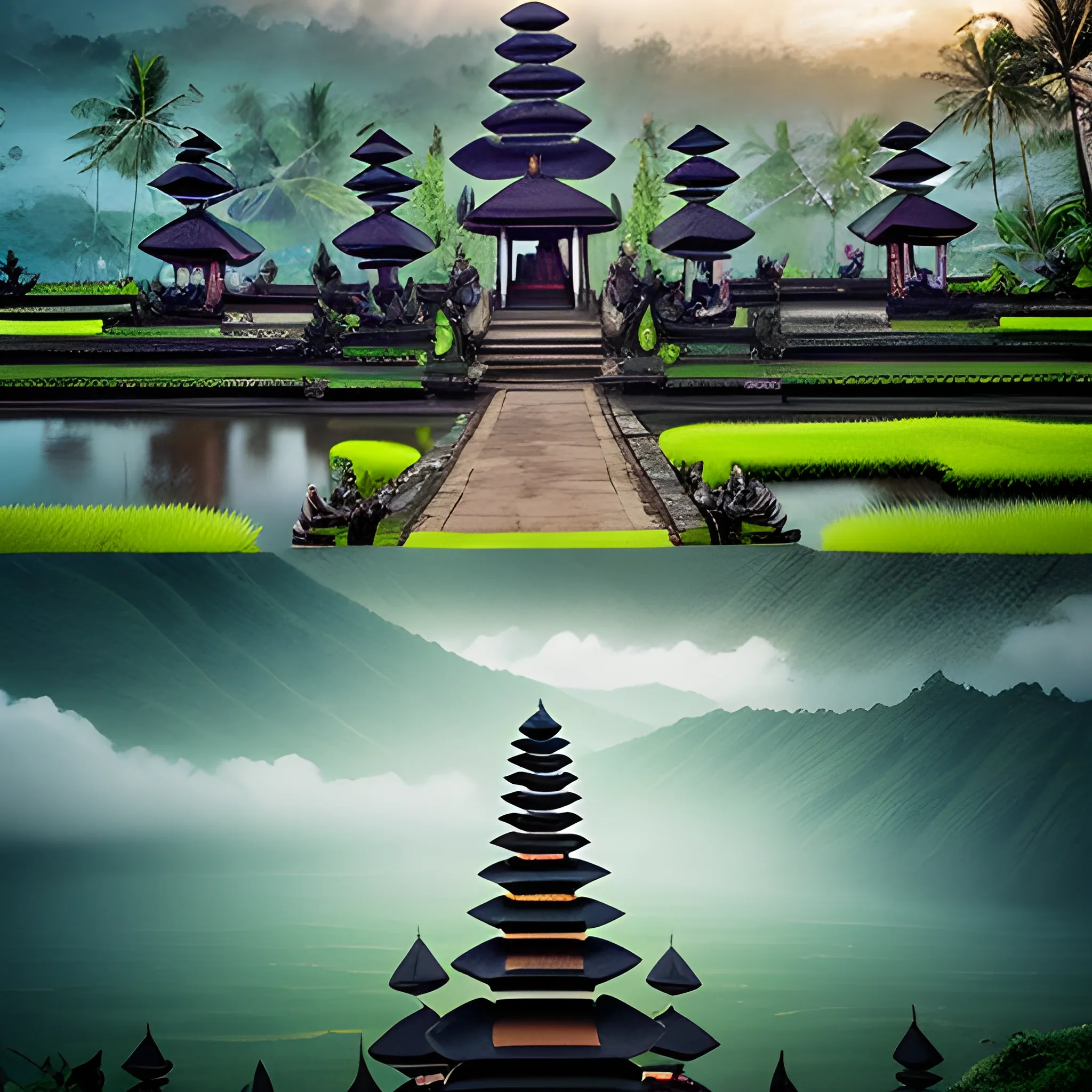 a beautiful landscape photo of bali, cinematic atmospheric masterpiece, award winning, 9 k, hyperdetailed, fantastic, wonderful of bali