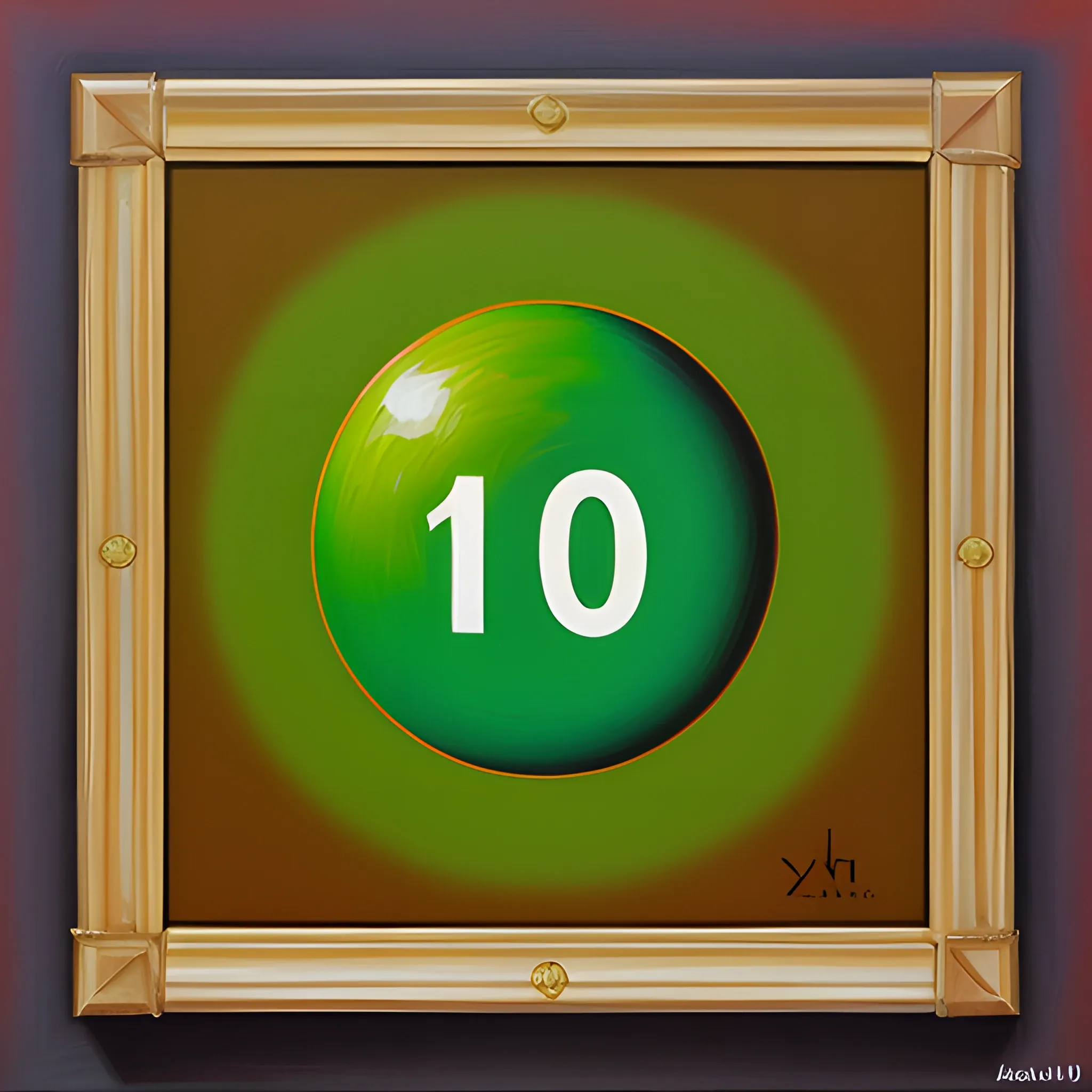 00² + 01²= 10² , Oil Painting