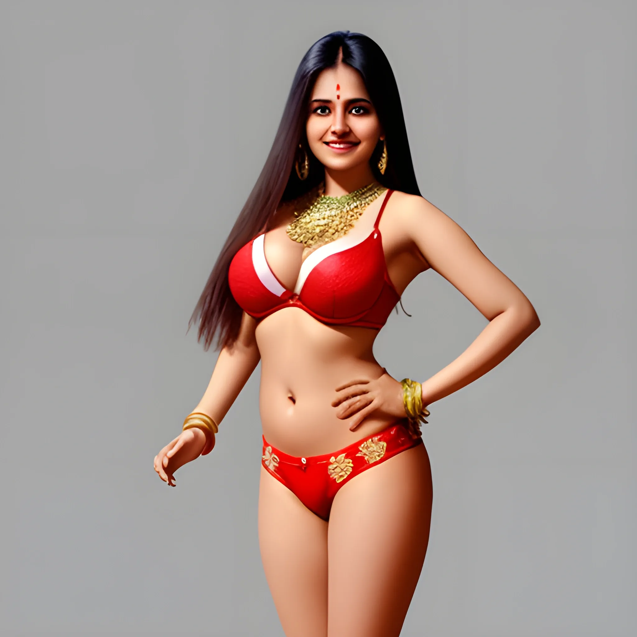Ashritha's huge sizes with Visible bra lines : r/indiantwins