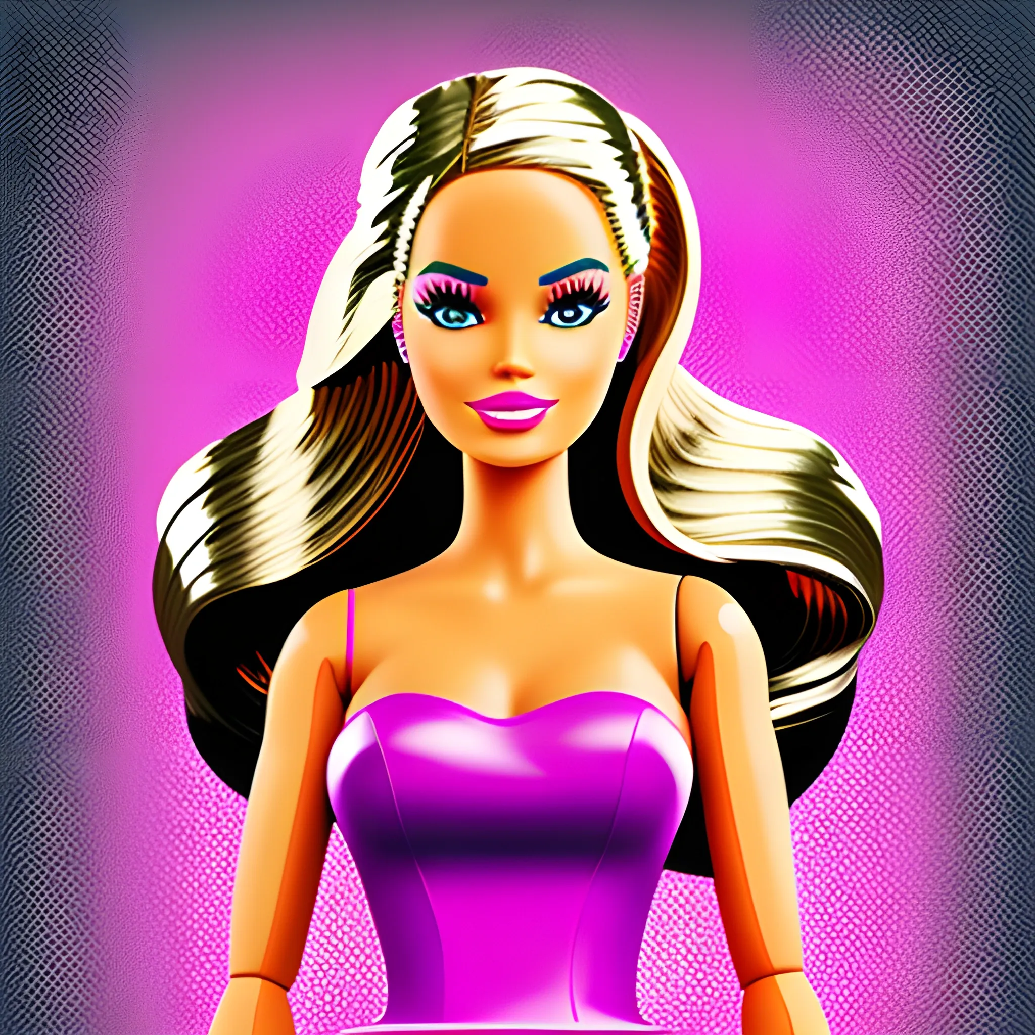Barbie, smooth digital artwork, pop art,

