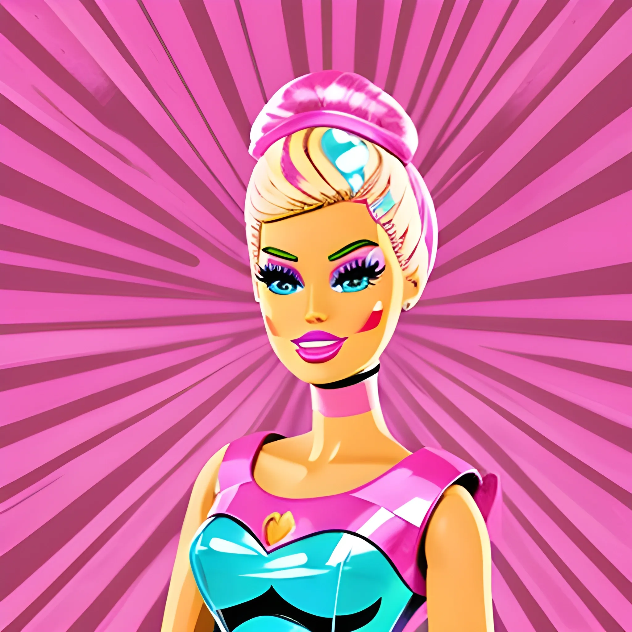 Barbie, pop art,

