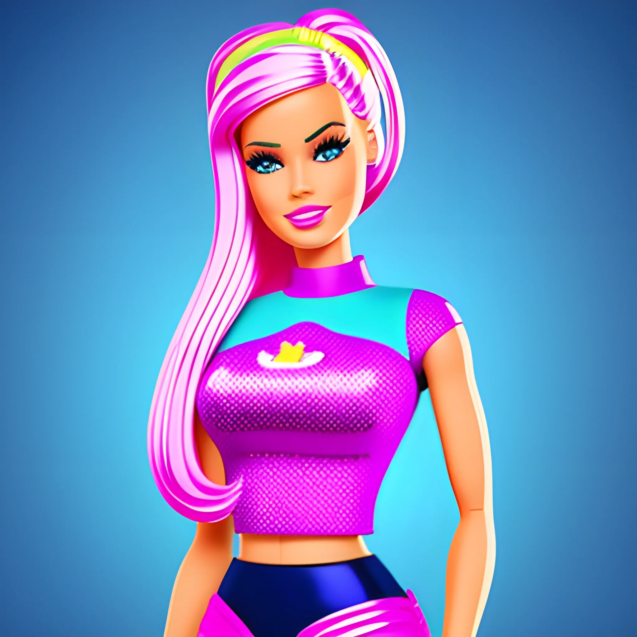 Barbie, pop art, barbie vector, barbie fantasy, concept art, 2k resolution, 

, 3D