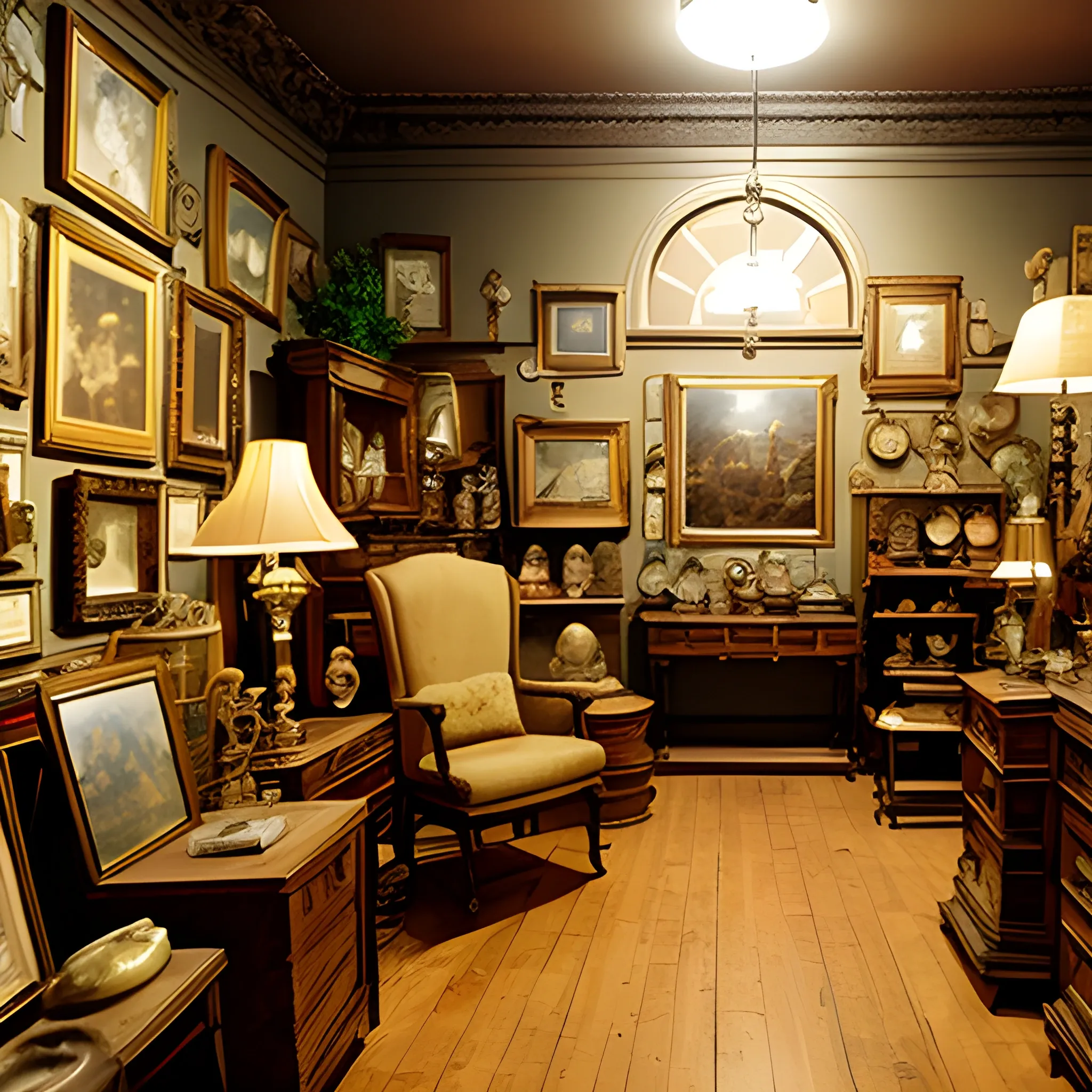 museum quality antique 
store, cinematic quality