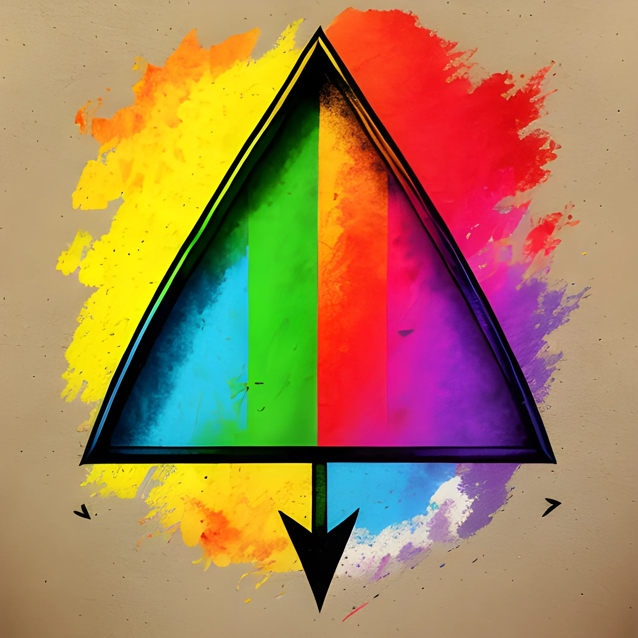 rainbow and arrow