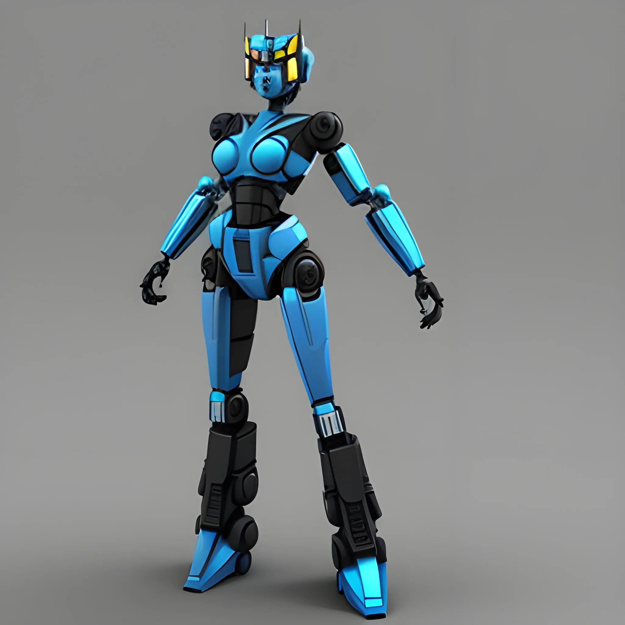 female autobot, 3D