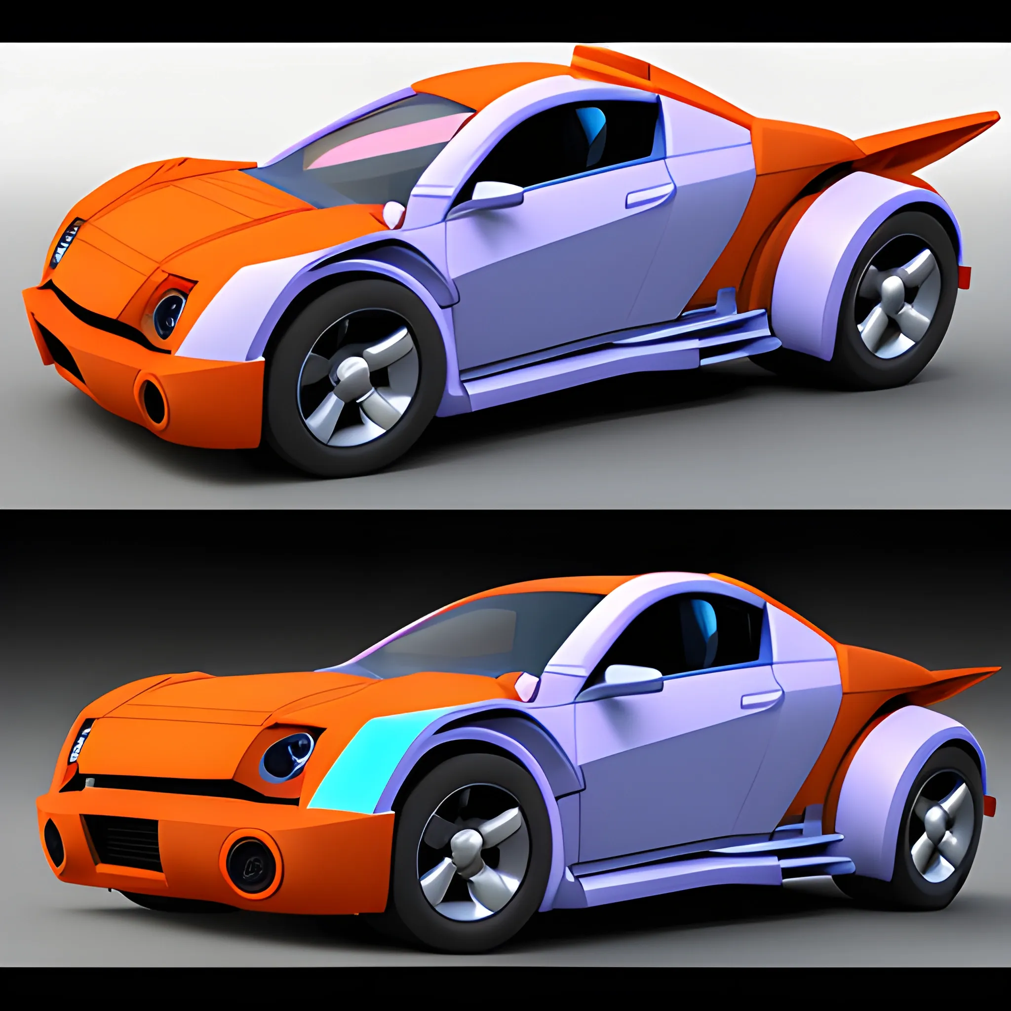 female autobot transform into a car,
 3D